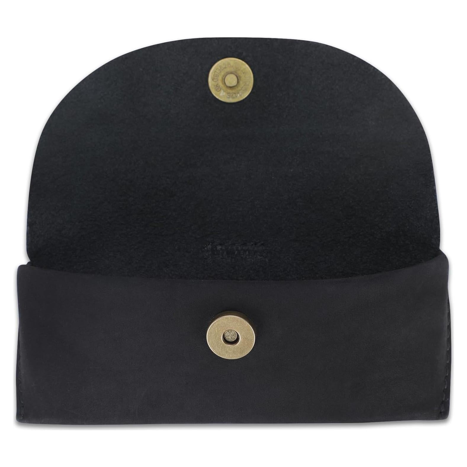 Funda de Gafas de Sol CestAntiQ de Cuero Genuino Negra