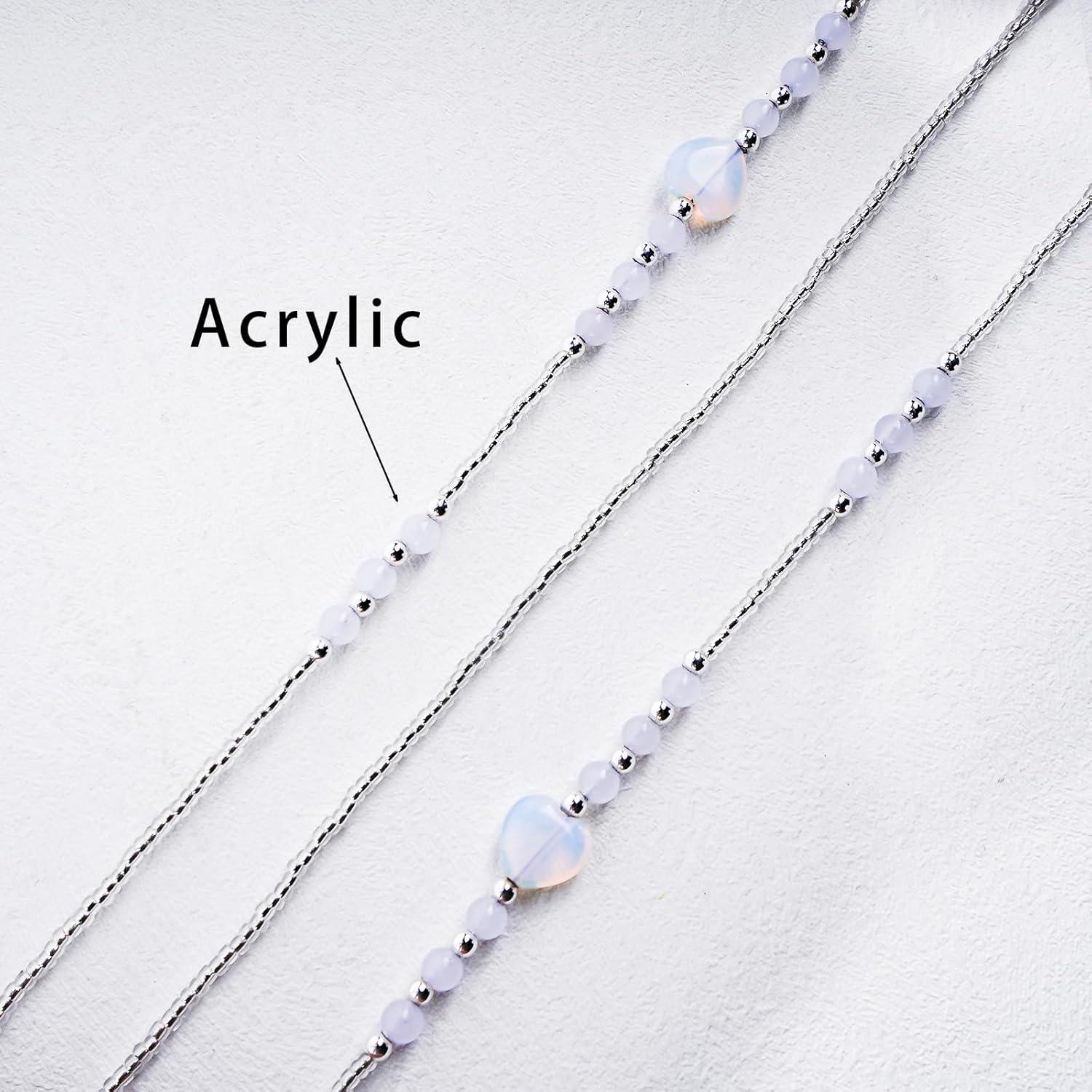 Cadena de Acrílico BILIONE para Gafas con Perlas 72 cm