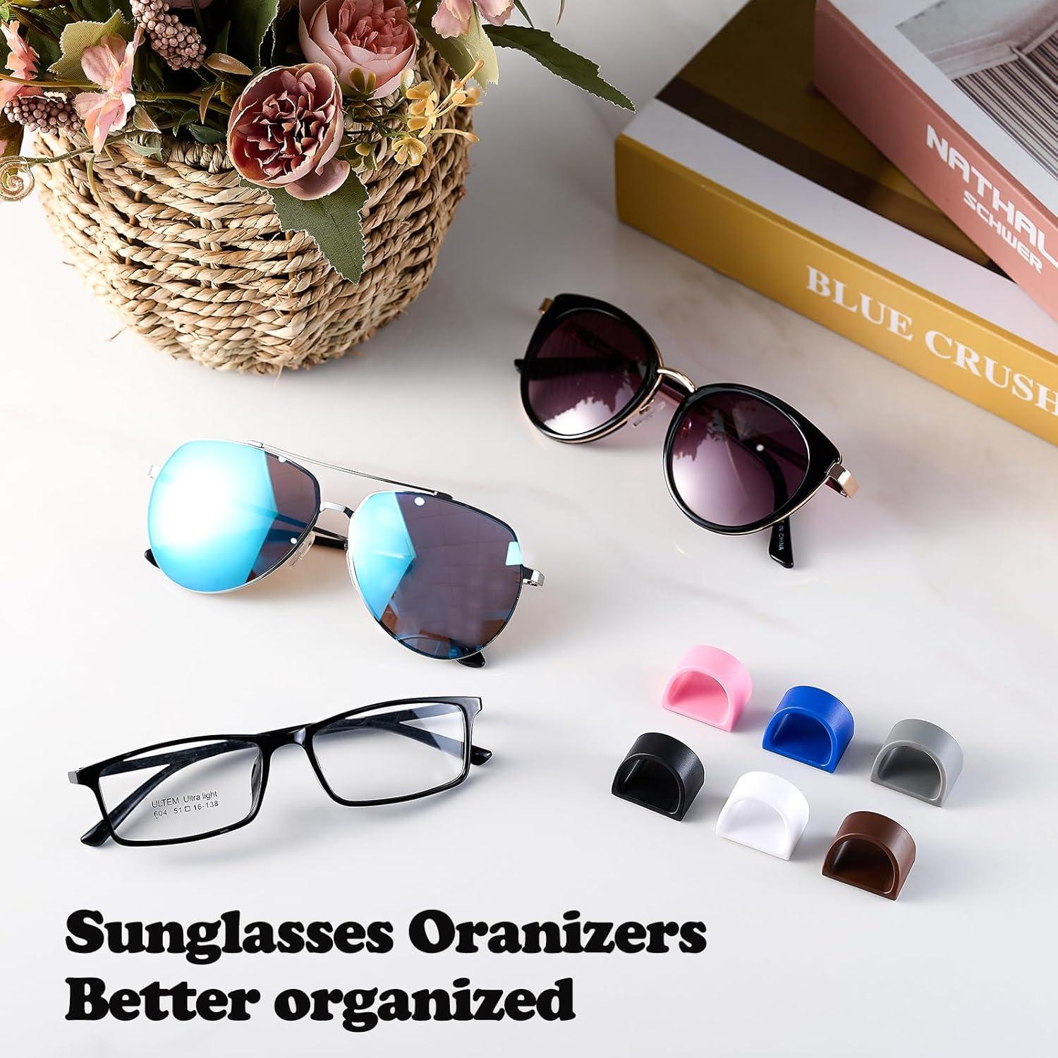 Organizador de Gafas 6 Piezas Gdnmpat Soporte Pared Gris