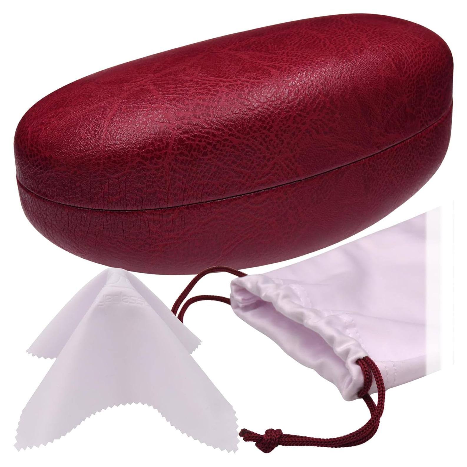 Estuche Duro para Gafas MiEstucheDeGafas Burdeos Grande