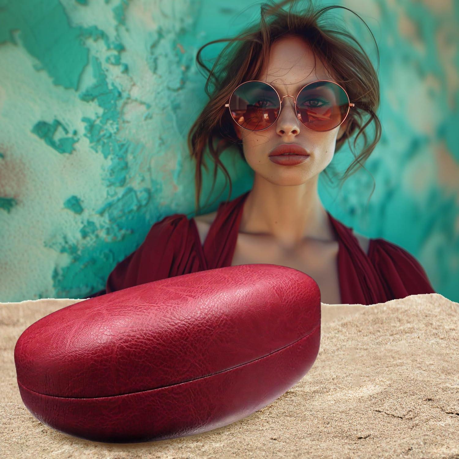 Estuche Duro para Gafas MiEstucheDeGafas Burdeos Grande