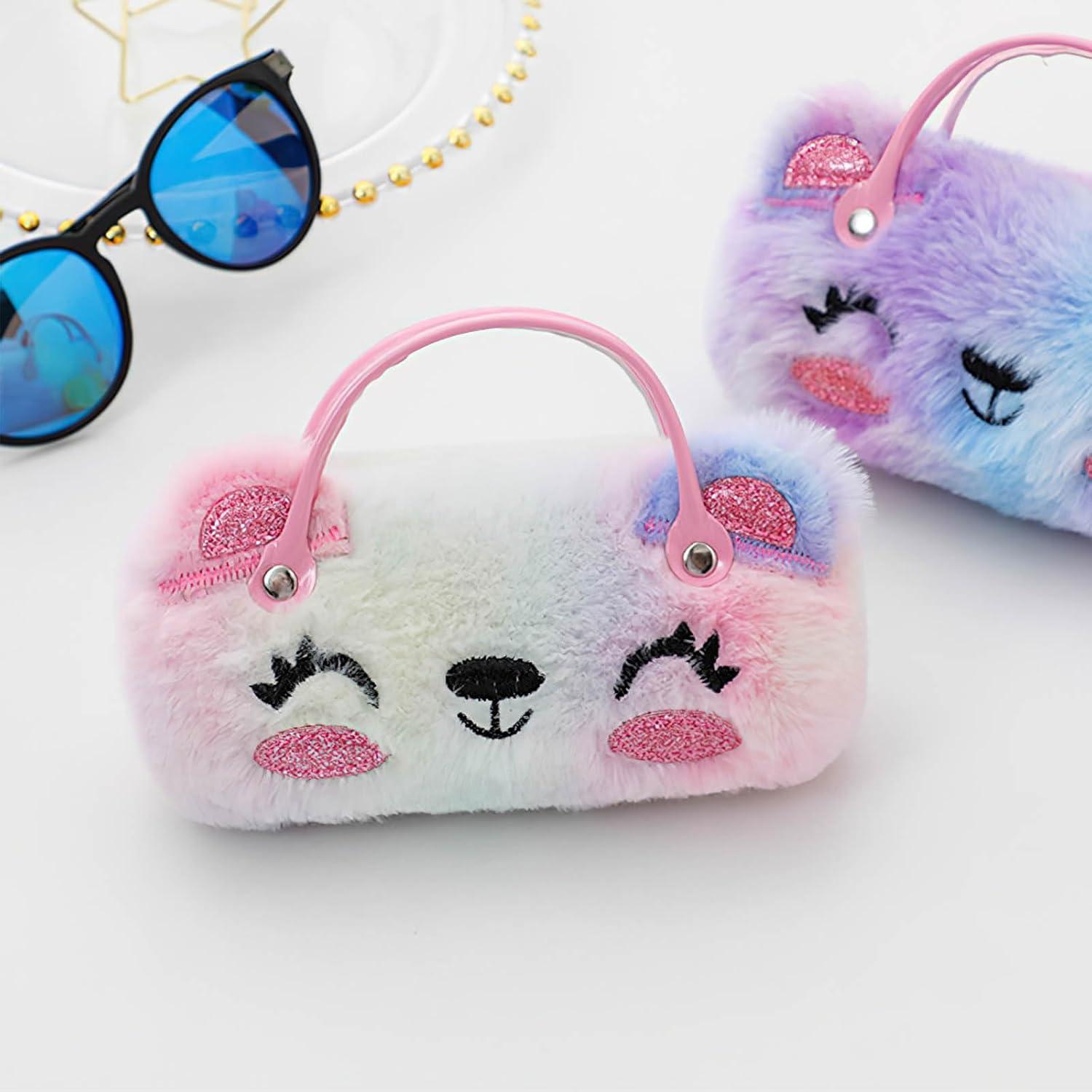 Estuche Duro para Gafas de Peluche Multicolor XSBG003