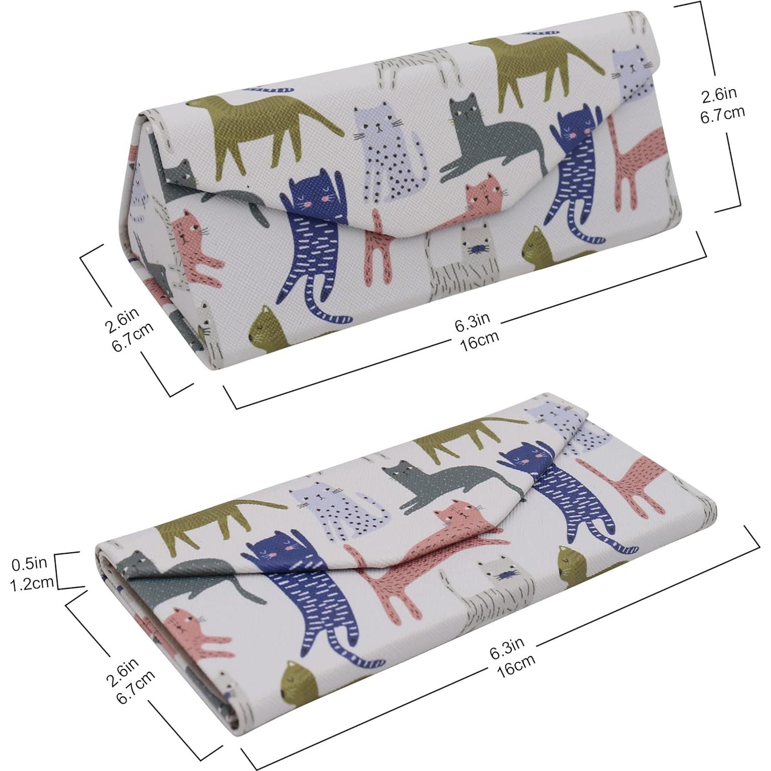 Estuche de Gafas Real Sic Gatos Indie - Duro y Plegable