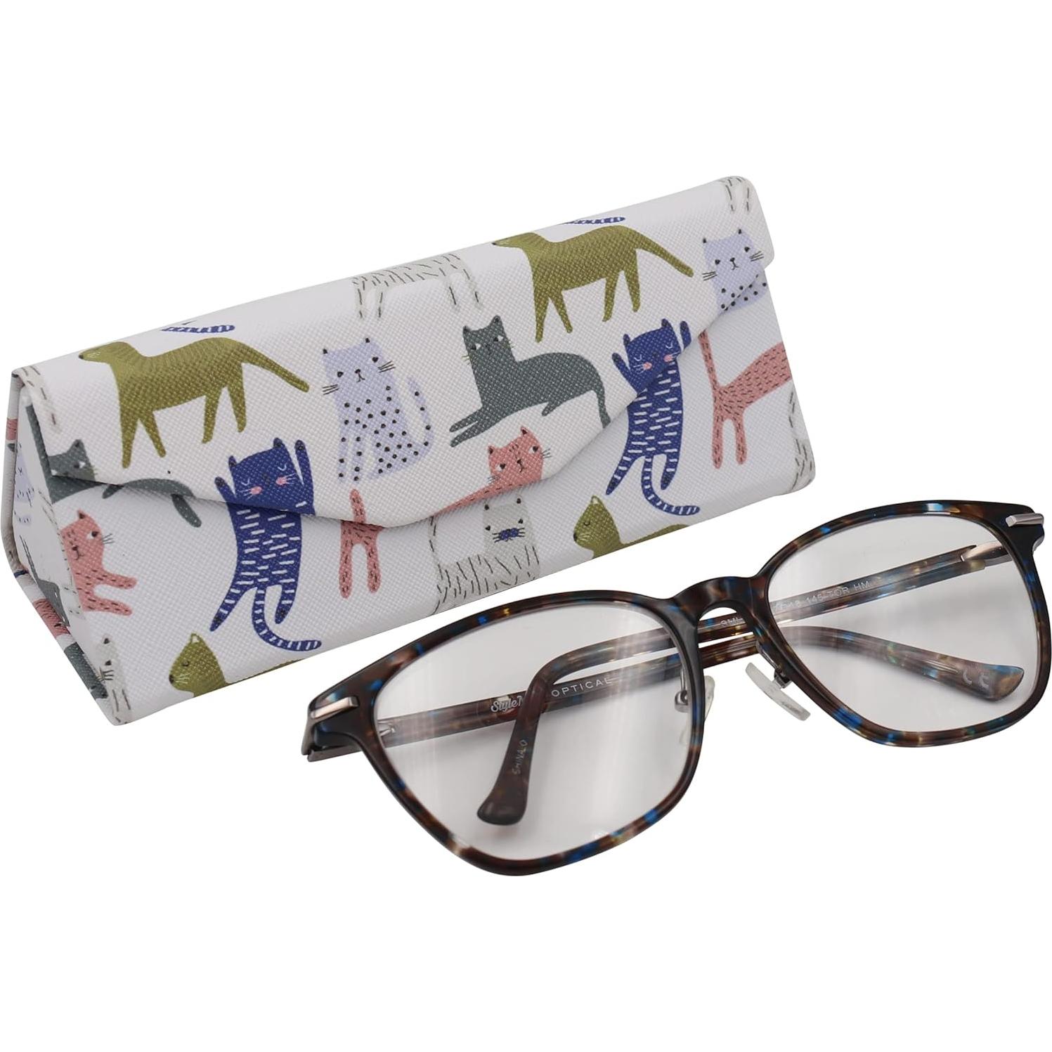 Estuche de Gafas Real Sic Gatos Indie - Duro y Plegable