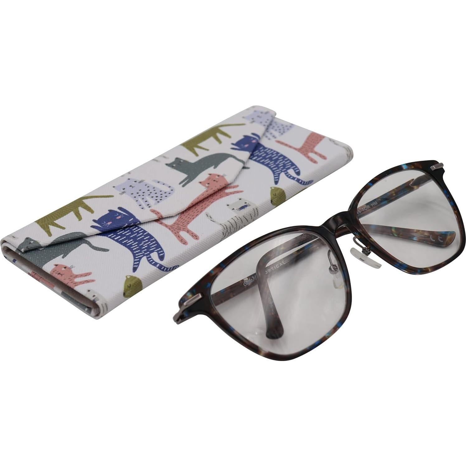Estuche de Gafas Real Sic Gatos Indie - Duro y Plegable