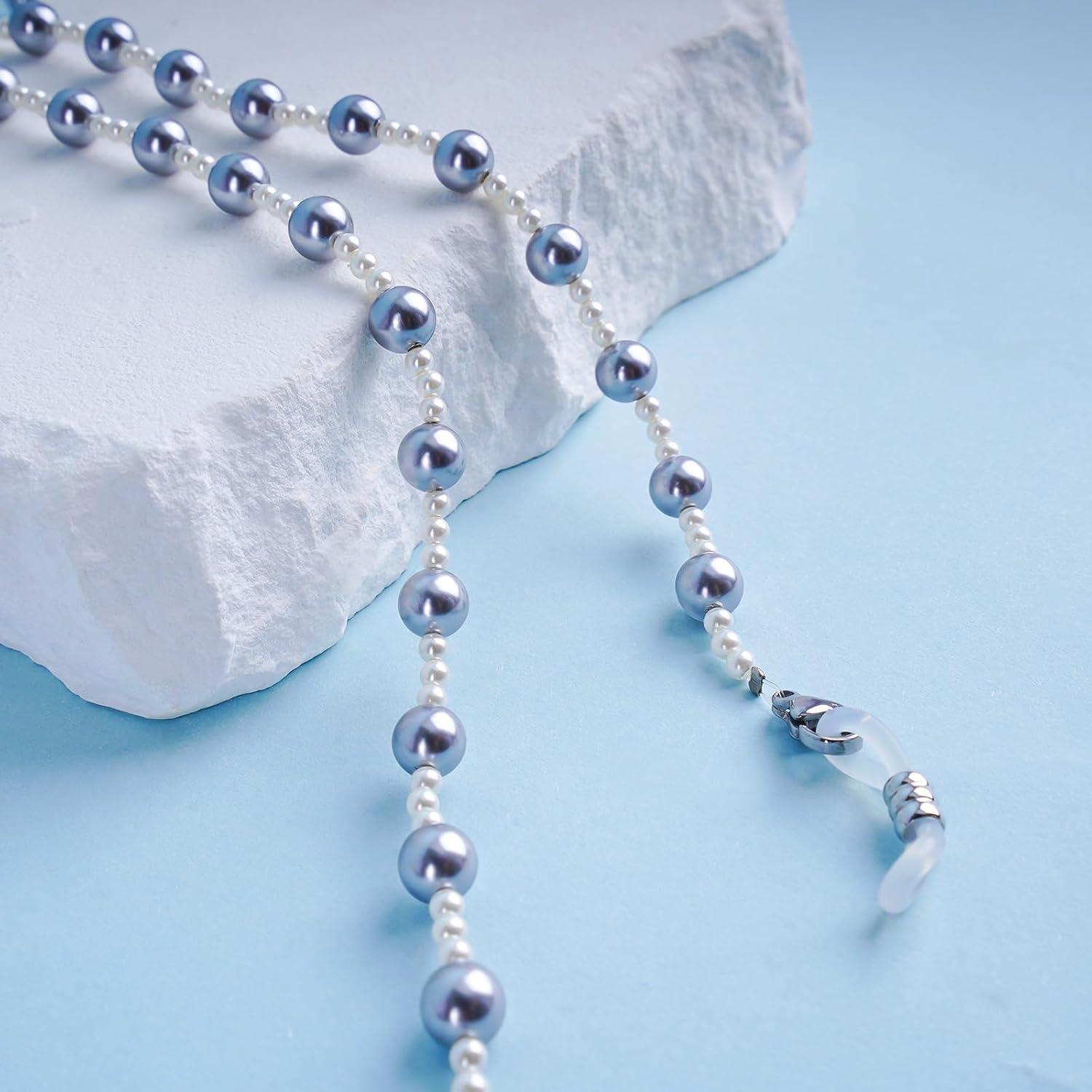 Cadena de Perlas BILIONE para Gafas 75 cm Unisex Gris