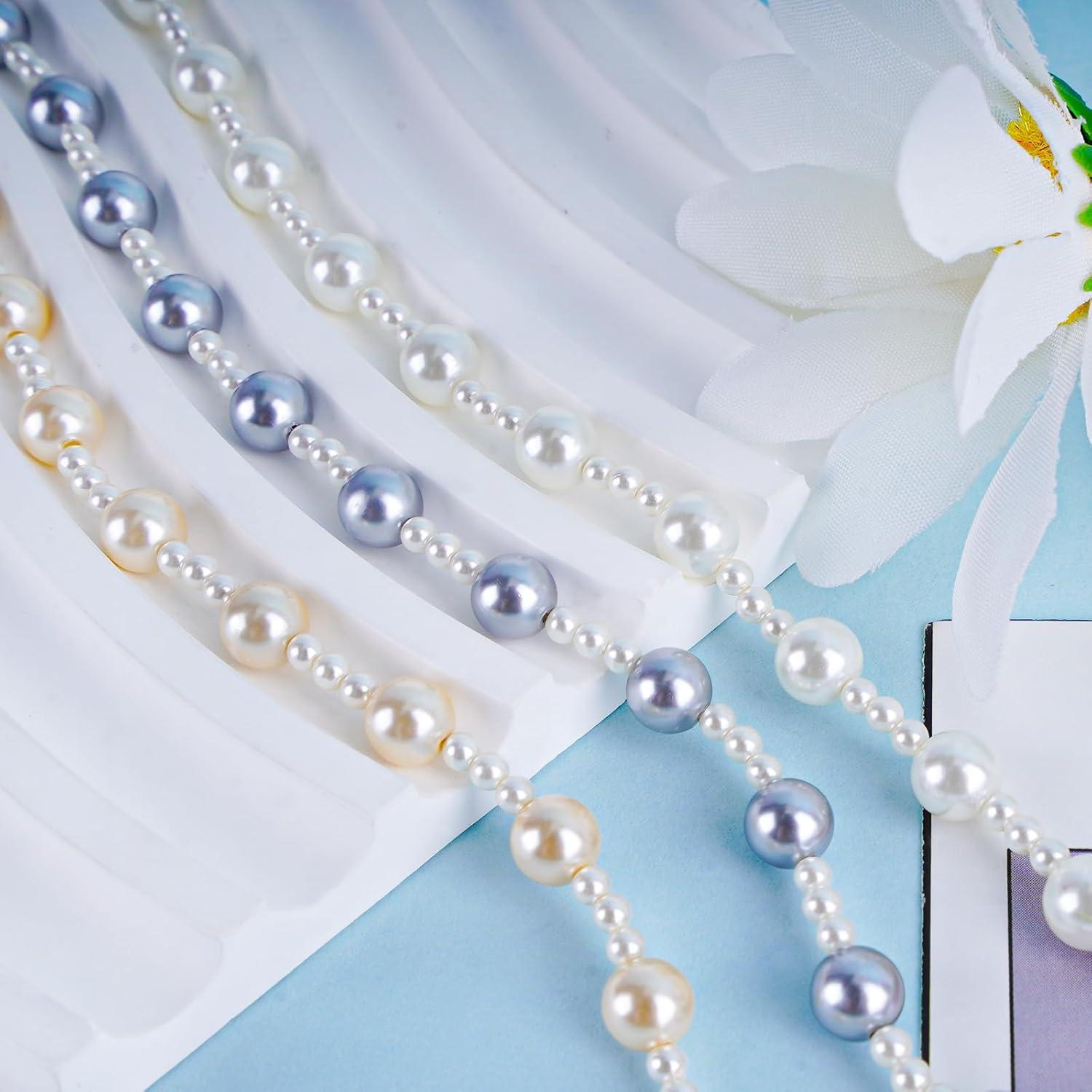 Cadena de Perlas BILIONE para Gafas 75 cm Unisex Gris