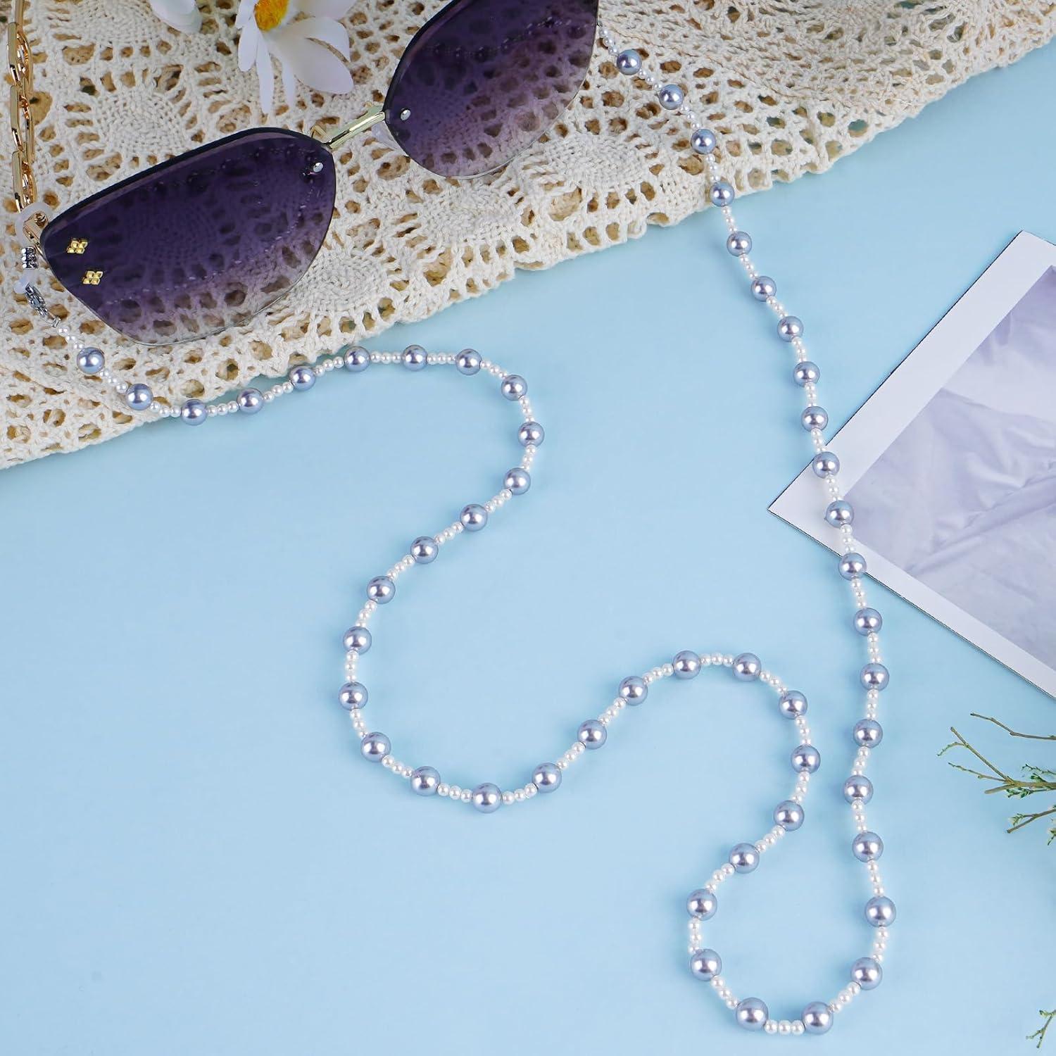 Cadena de Perlas BILIONE para Gafas 75 cm Unisex Gris