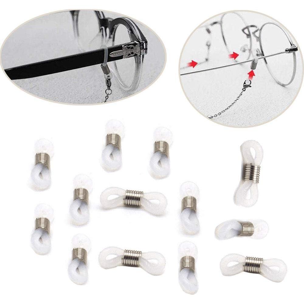Cadena de Gafas 20 Pcs Silicona Blanca Antideslizante