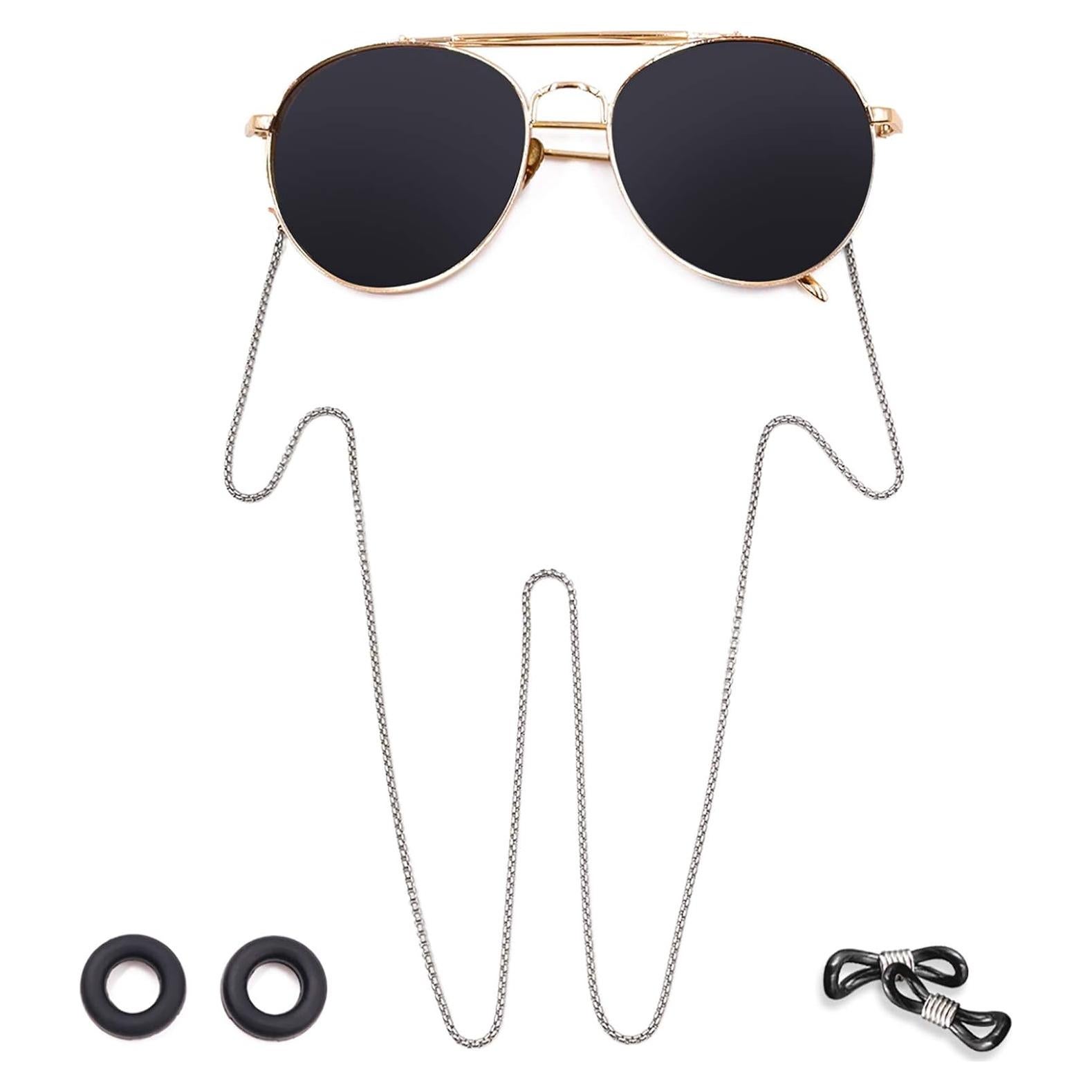 Cadena de Gafas Kalevel Acero Inoxidable Color Plateado