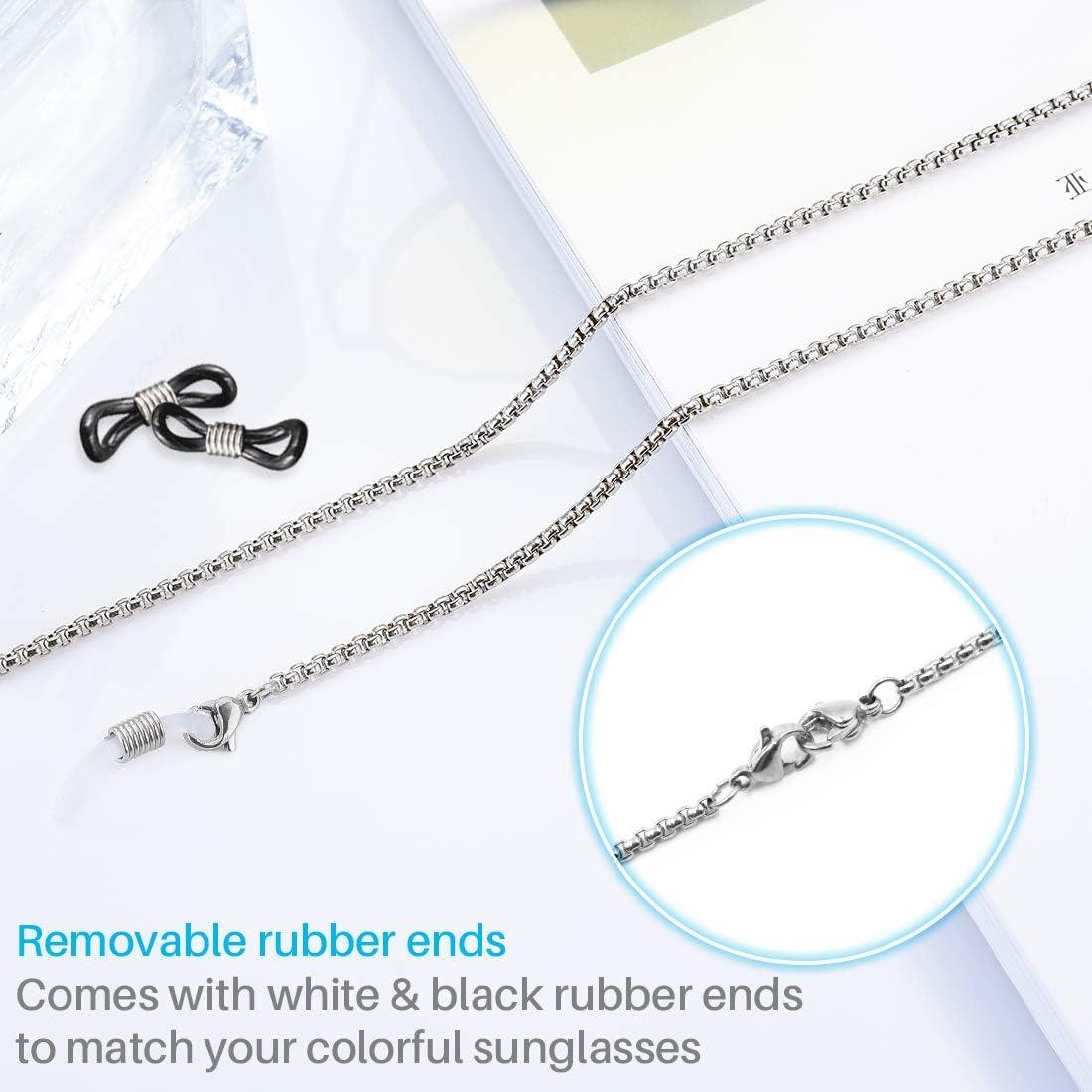 Cadena de Gafas Kalevel Acero Inoxidable Color Plateado