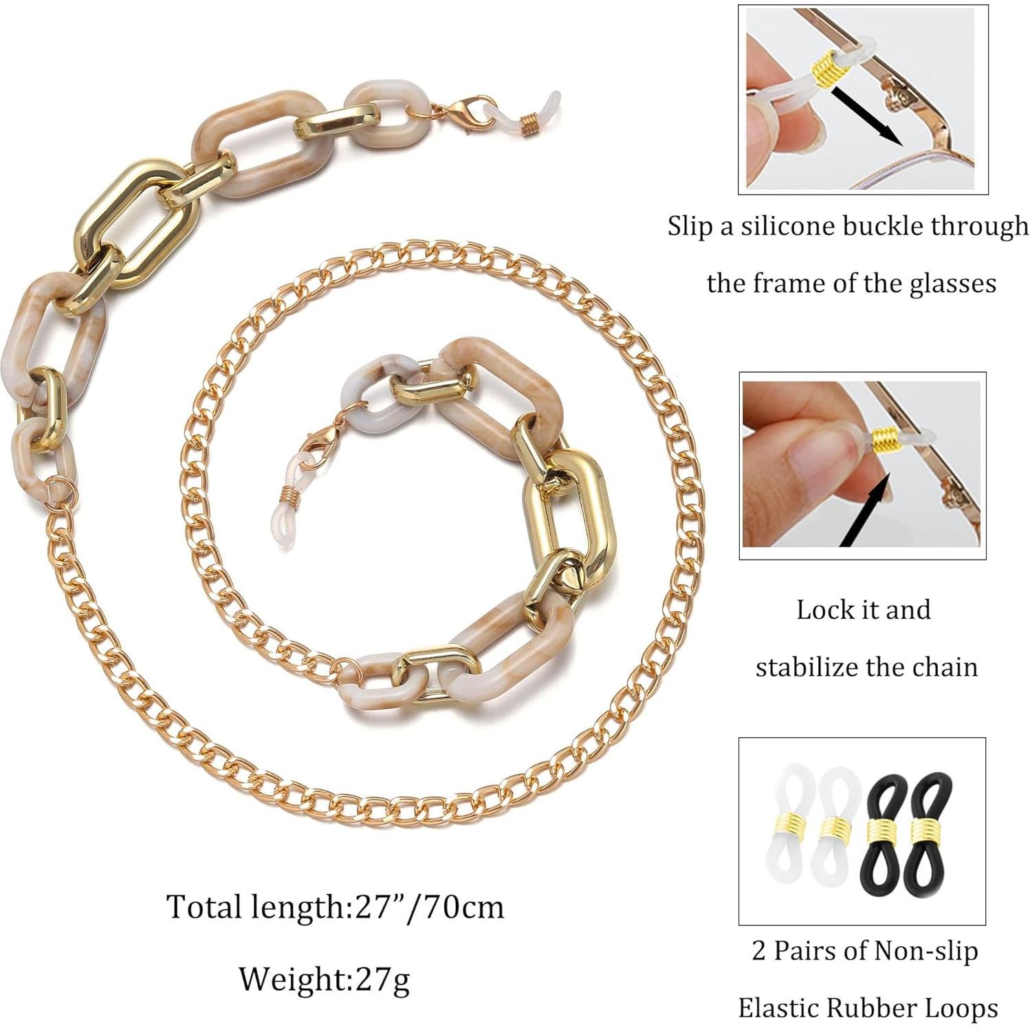 Cadena para Gafas de Mujer Soporte Alrededor del Cuello