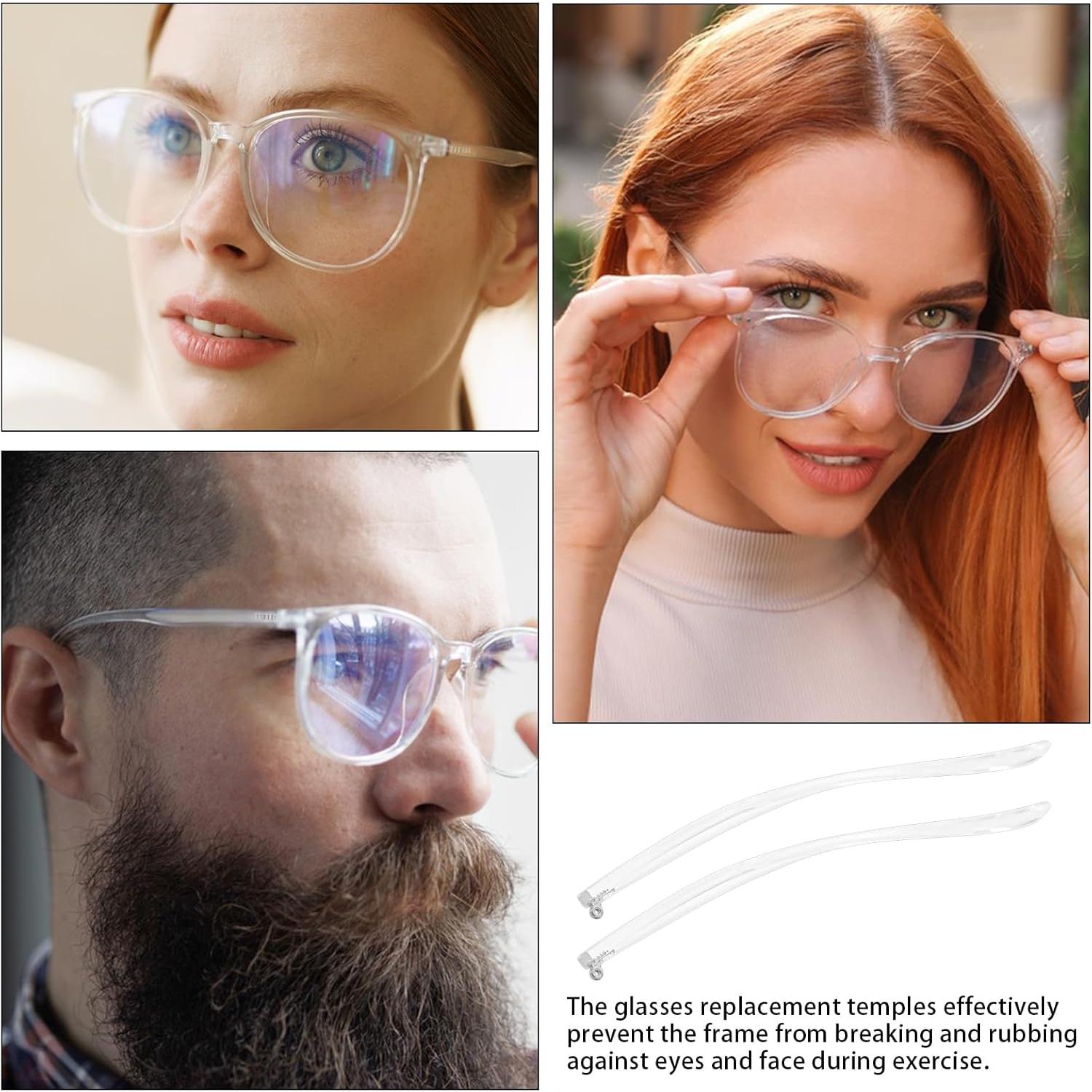 Brazo de Reemplazo para Gafas Acrílico Universal Claro