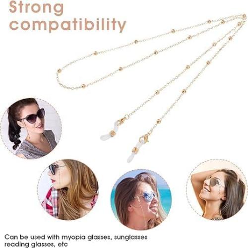 Cadena para Gafas Luhaomisky Vintage 4 Pcs Correa Cuello