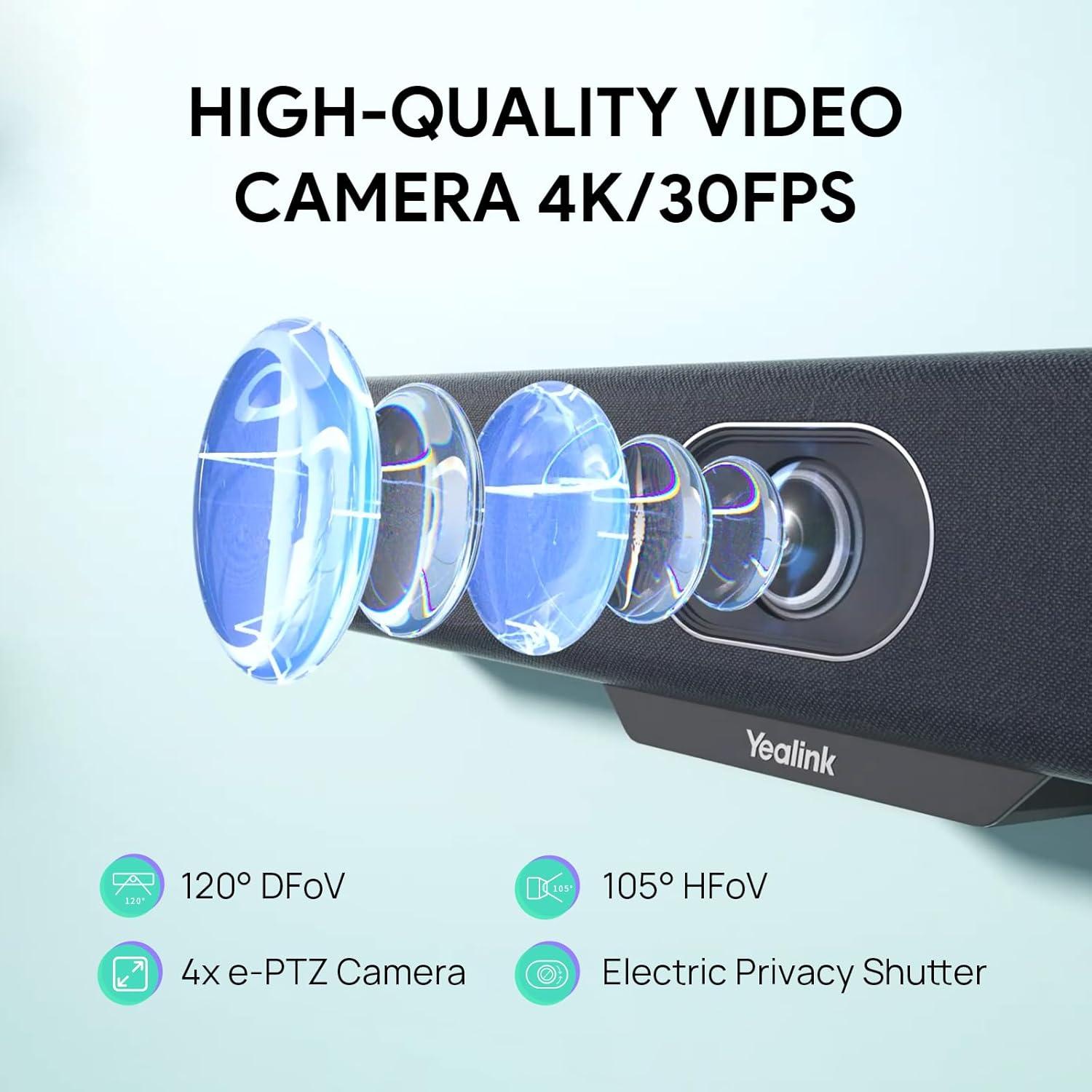 Cámara Web Yealink A10 4K para Sala de Conferencias