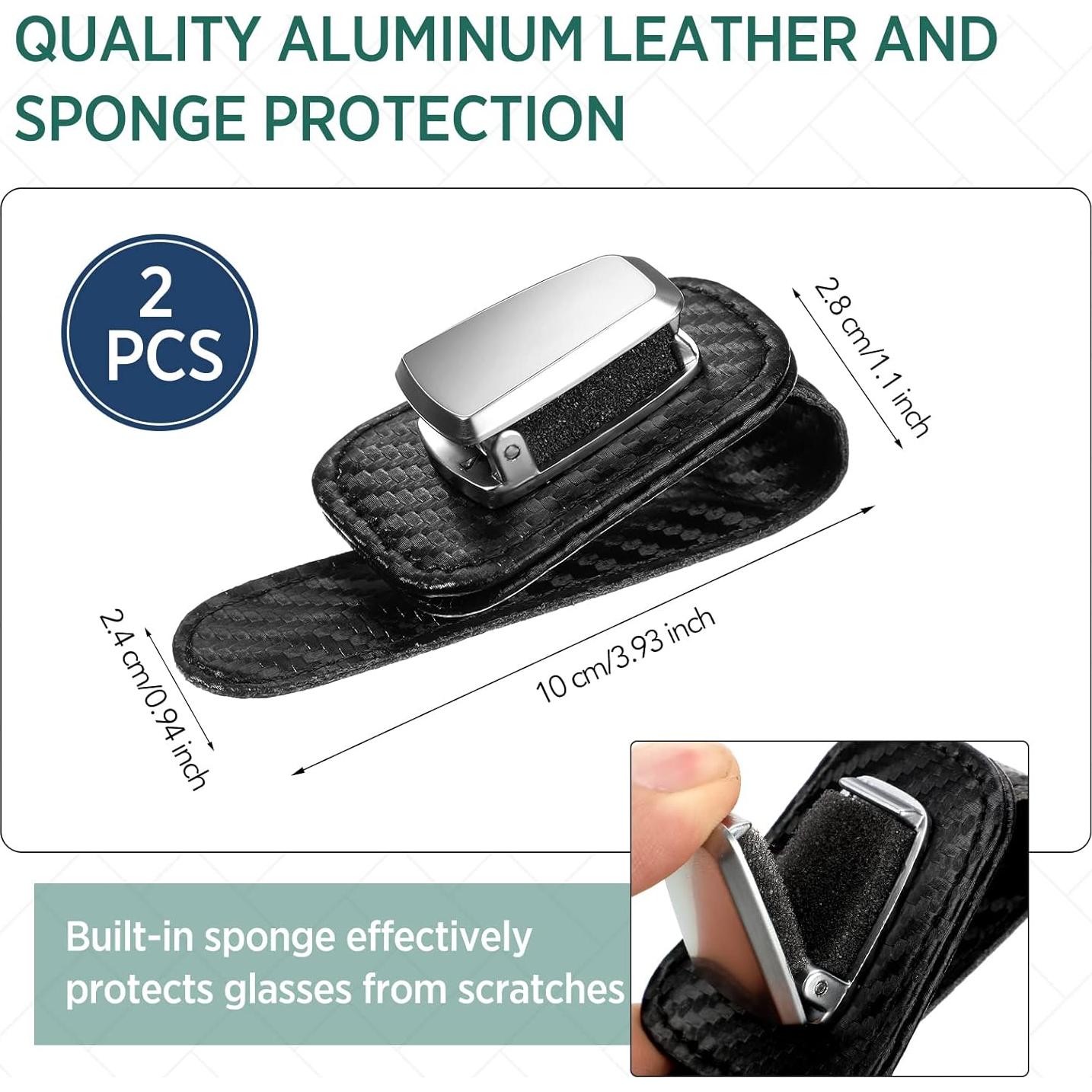 Soporte de Gafas Mudder para Coche Clip Visera Negro