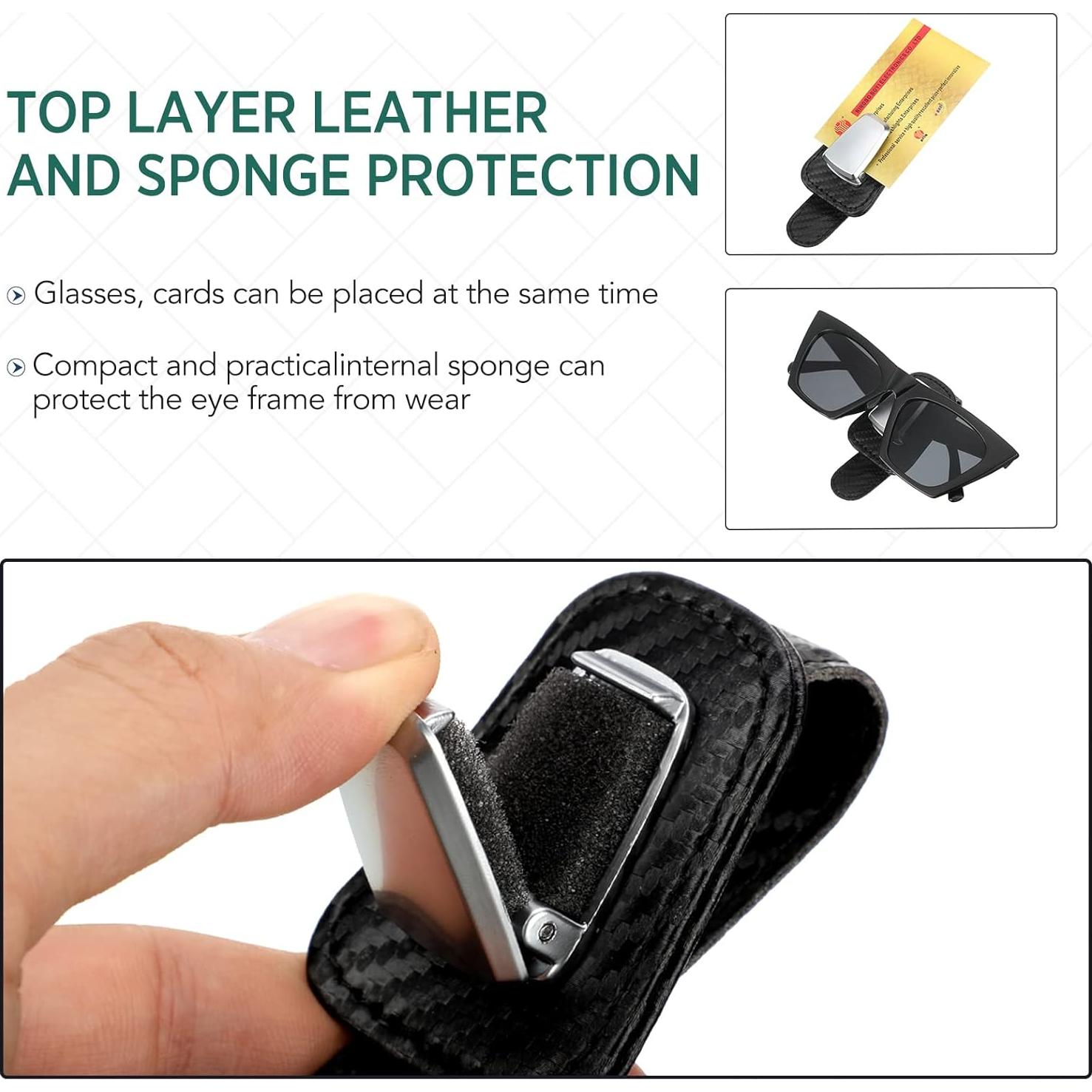 Soporte de Gafas Mudder para Coche Clip Visera Negro