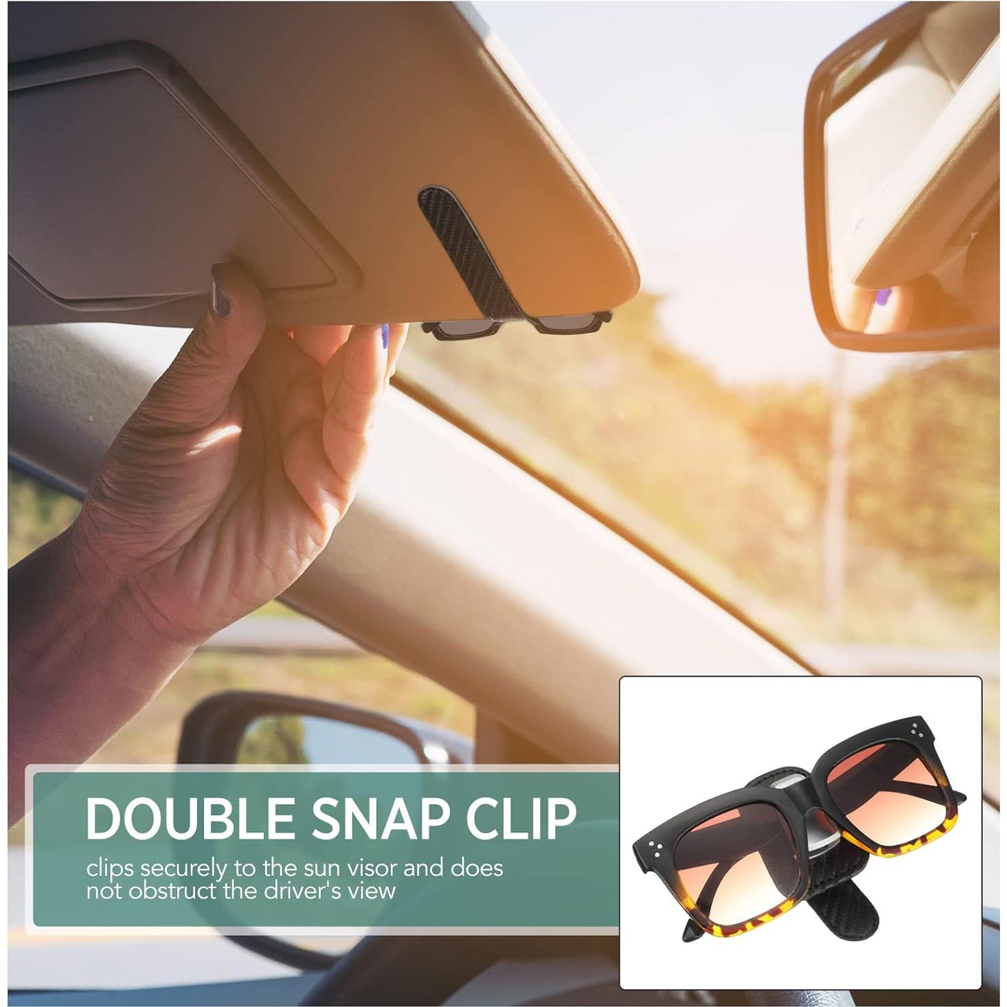 Soporte de Gafas Mudder para Coche Clip Visera Negro