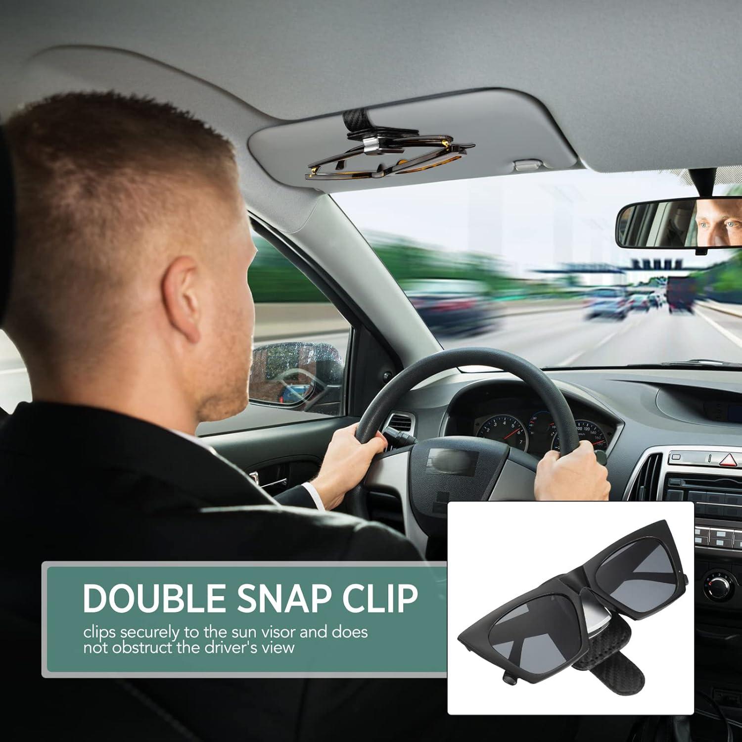 Soporte de Gafas Mudder para Coche Clip Visera Negro