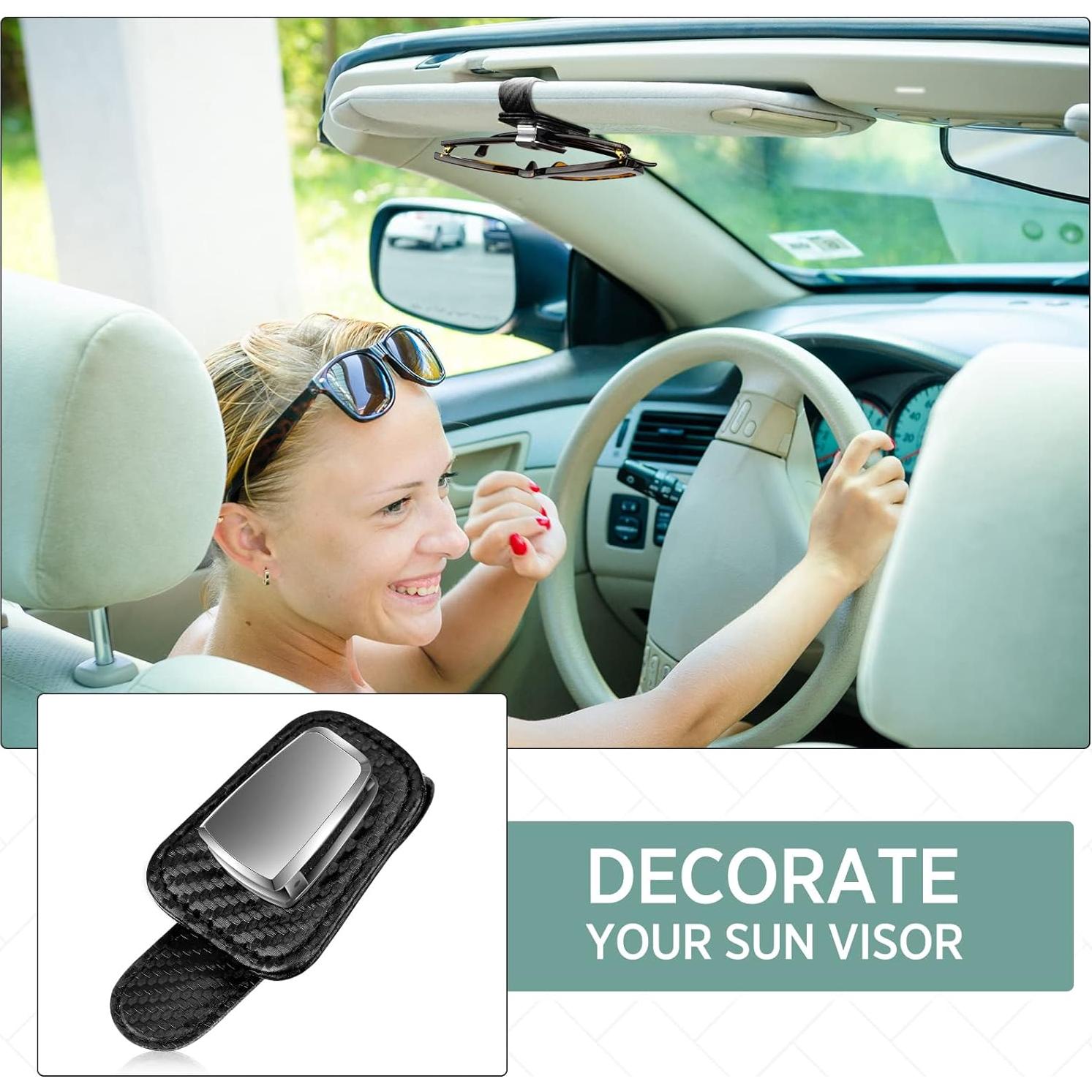 Soporte de Gafas Mudder para Coche Clip Visera Negro