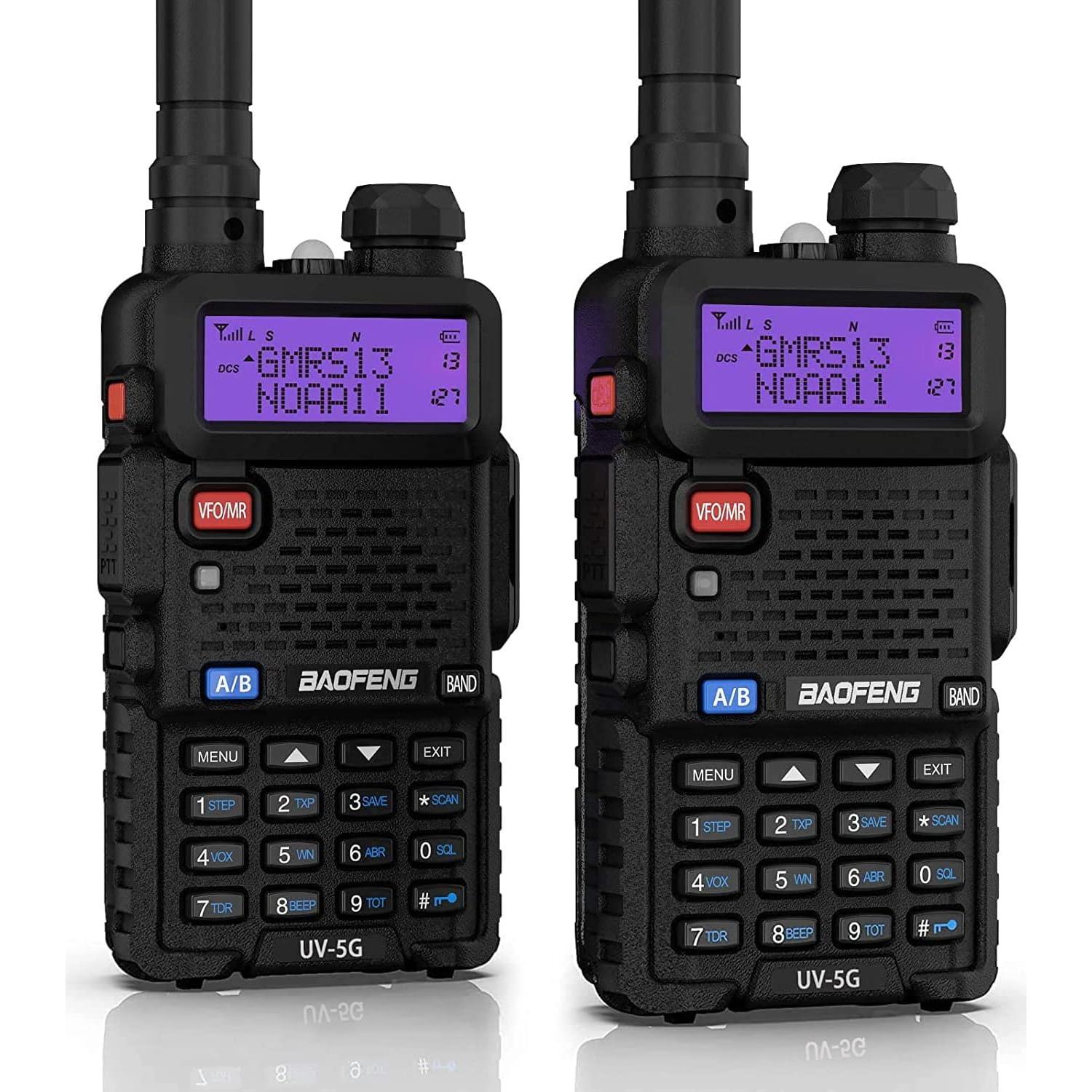 Radio de Dos Vías BAOFENG UV-5G GMRS Paquete de 2