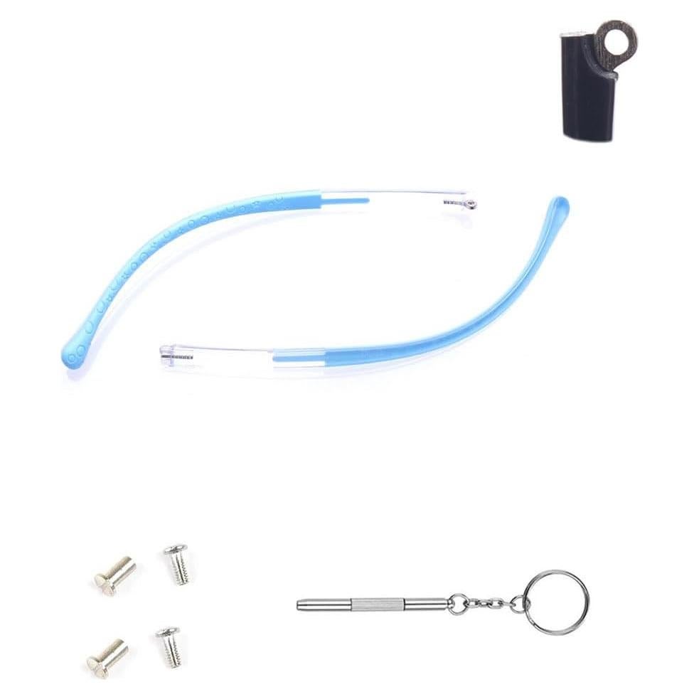 Kit de reparación de gafas JANKY para niños con patas azules