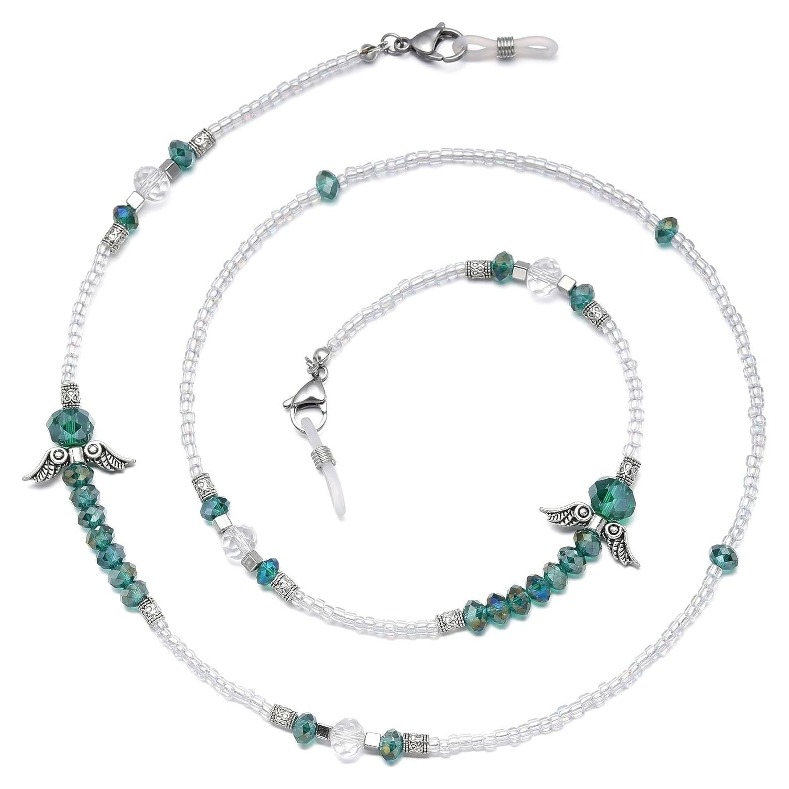 Cadena de Gafas de Perlas Ajustable para Mujeres 72 cm