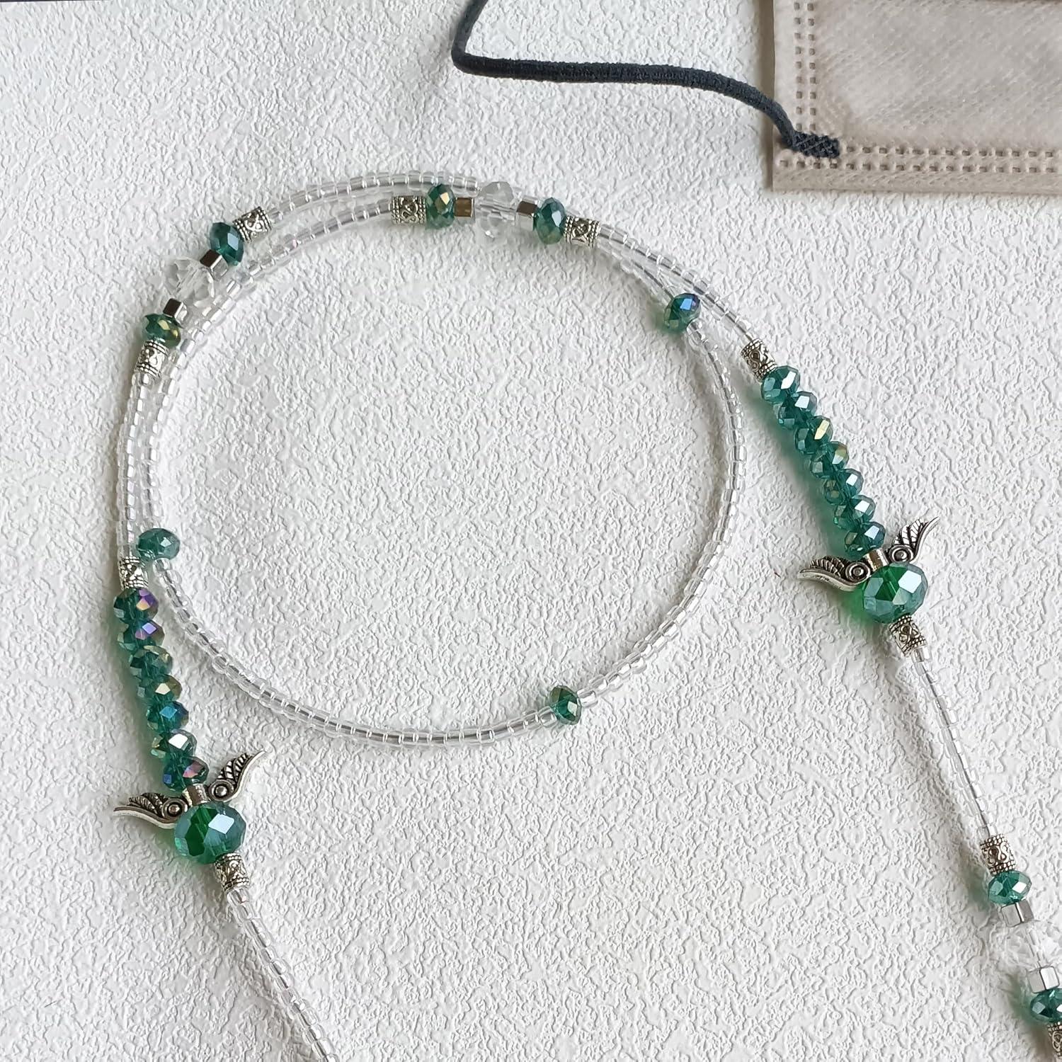 Cadena de Gafas de Perlas Ajustable para Mujeres 72 cm