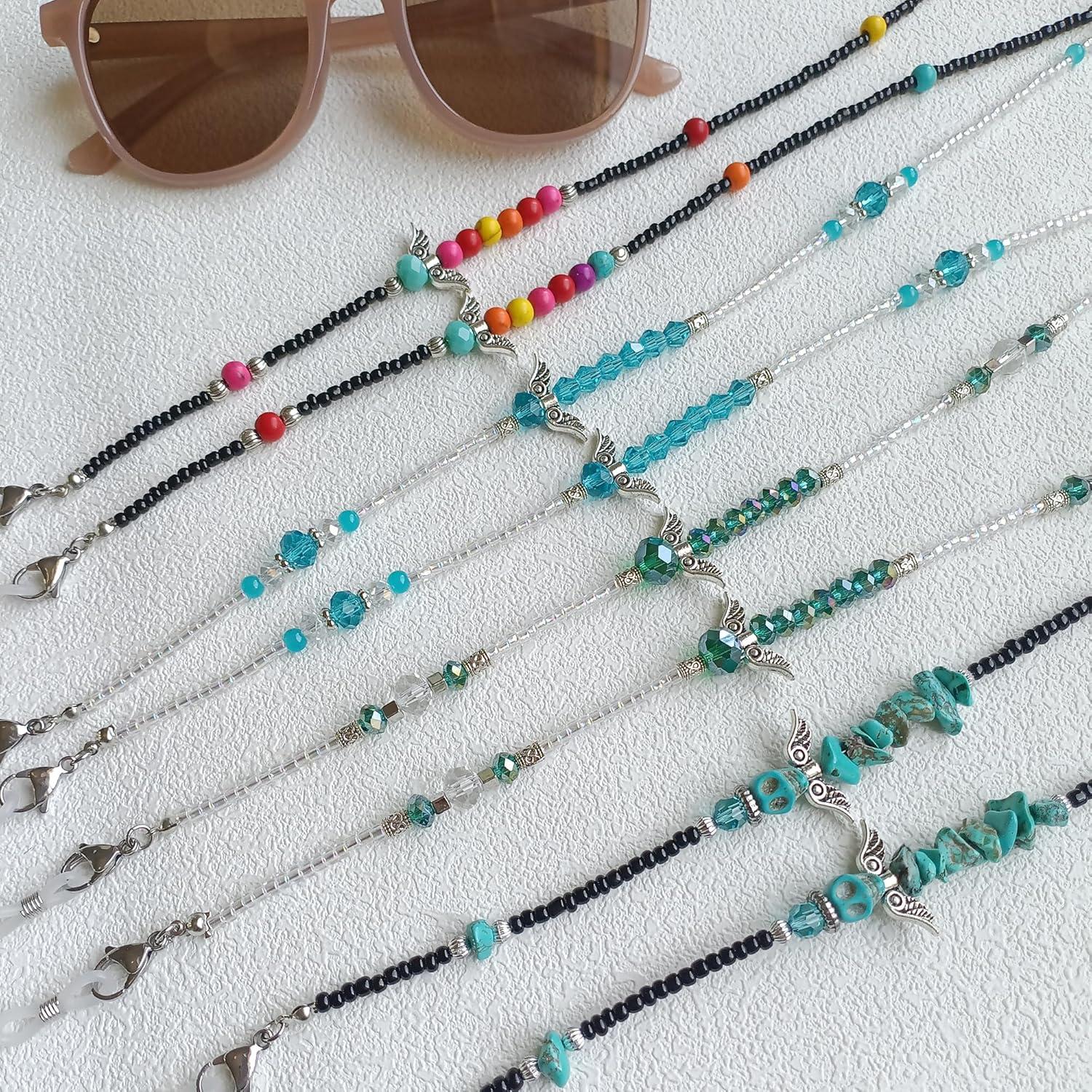 Cadena de Gafas de Perlas Ajustable para Mujeres 72 cm