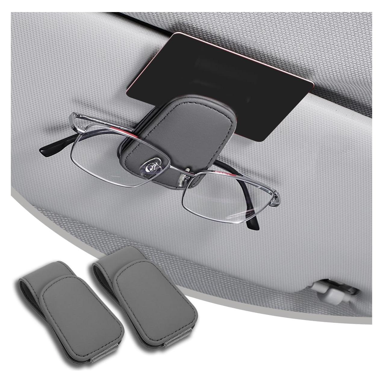 Soporte de Gafas de Sol Honibaoto Magnético 2 Pcs Gris