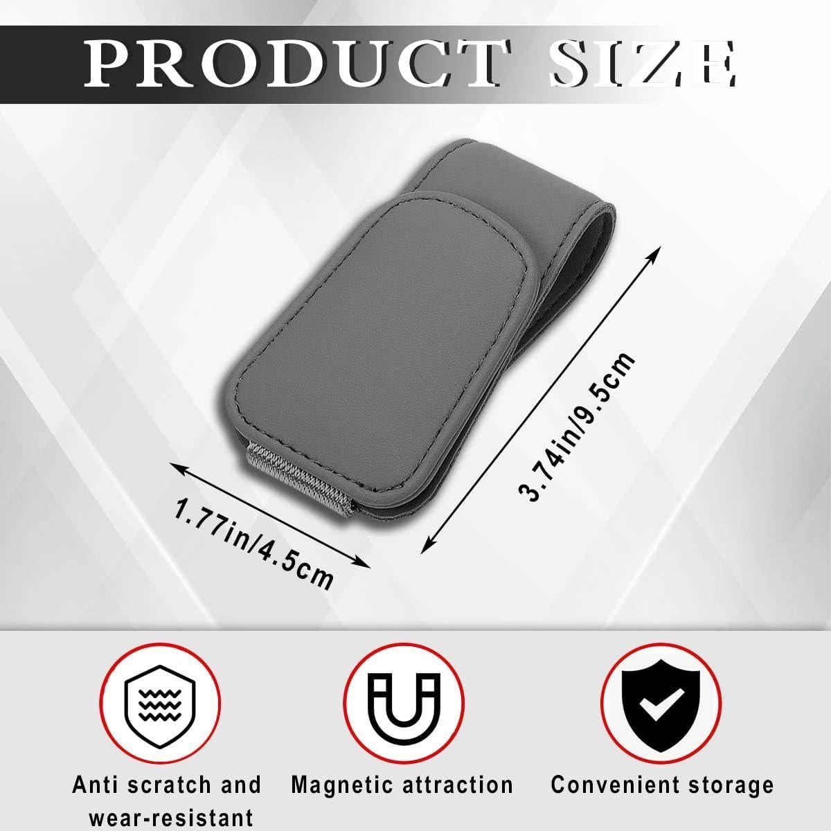 Soporte de Gafas de Sol Honibaoto Magnético 2 Pcs Gris