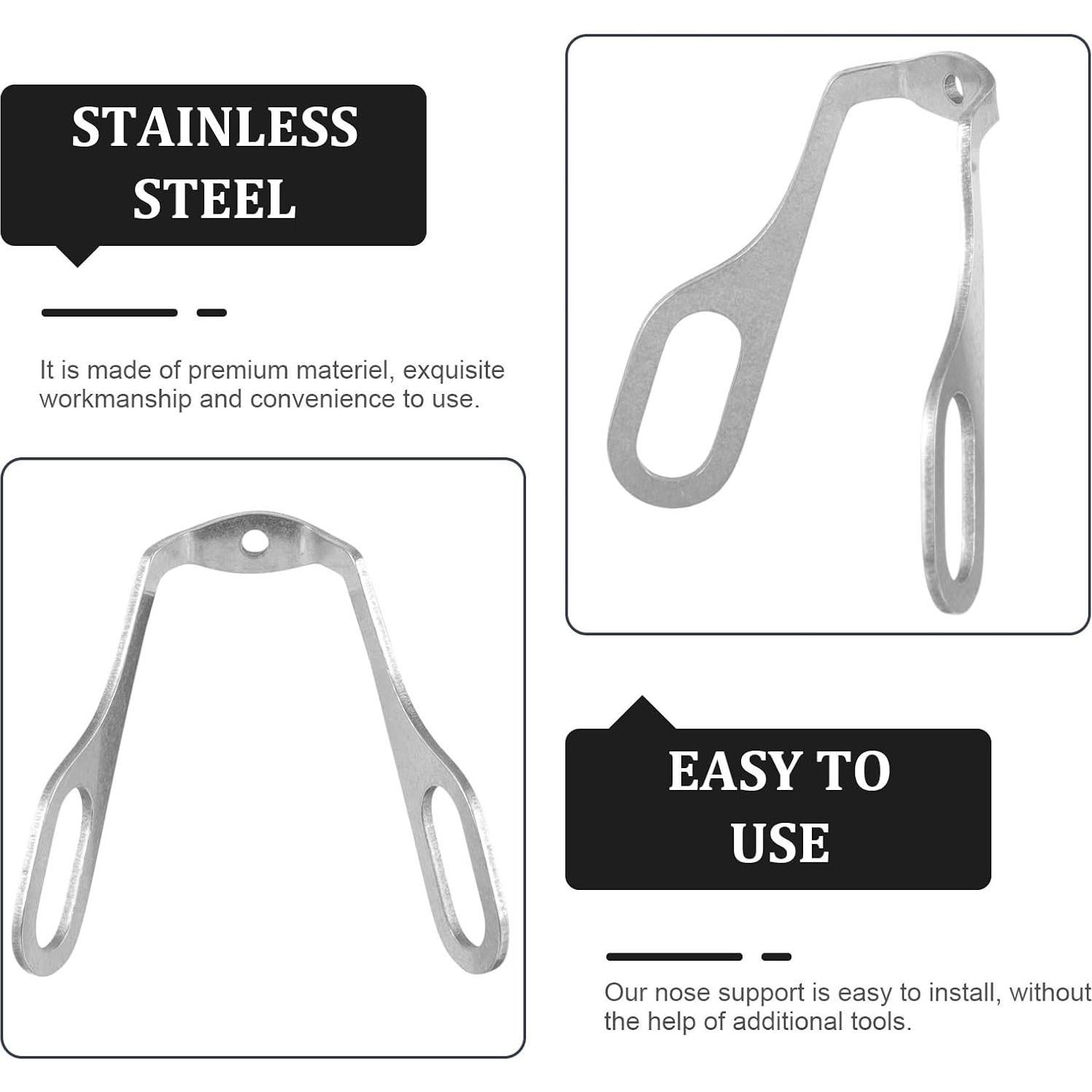 2 Almohadillas para Nariz de Gafas Lurrose Acero Inoxidable