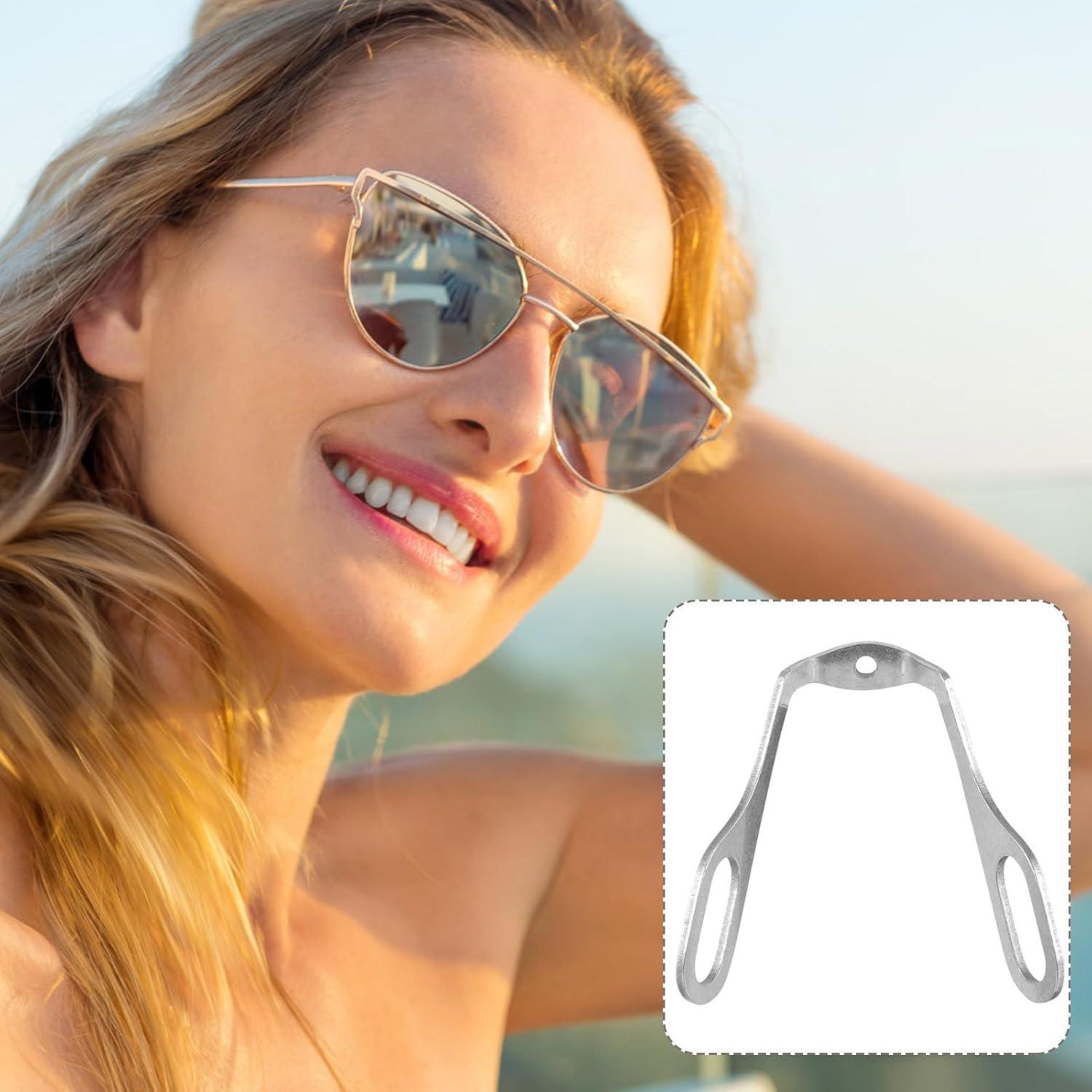 2 Almohadillas para Nariz de Gafas Lurrose Acero Inoxidable