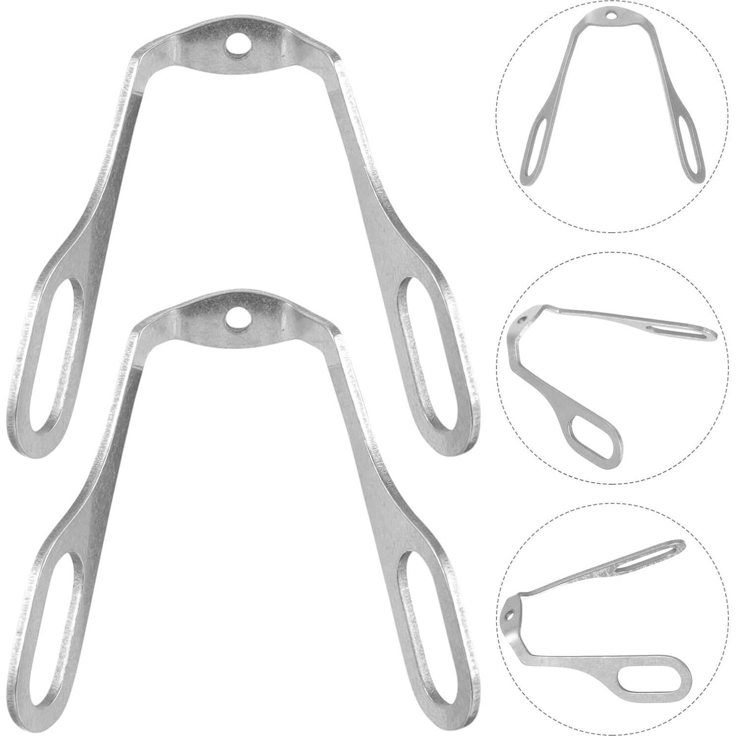 2 Almohadillas para Nariz de Gafas Lurrose Acero Inoxidable