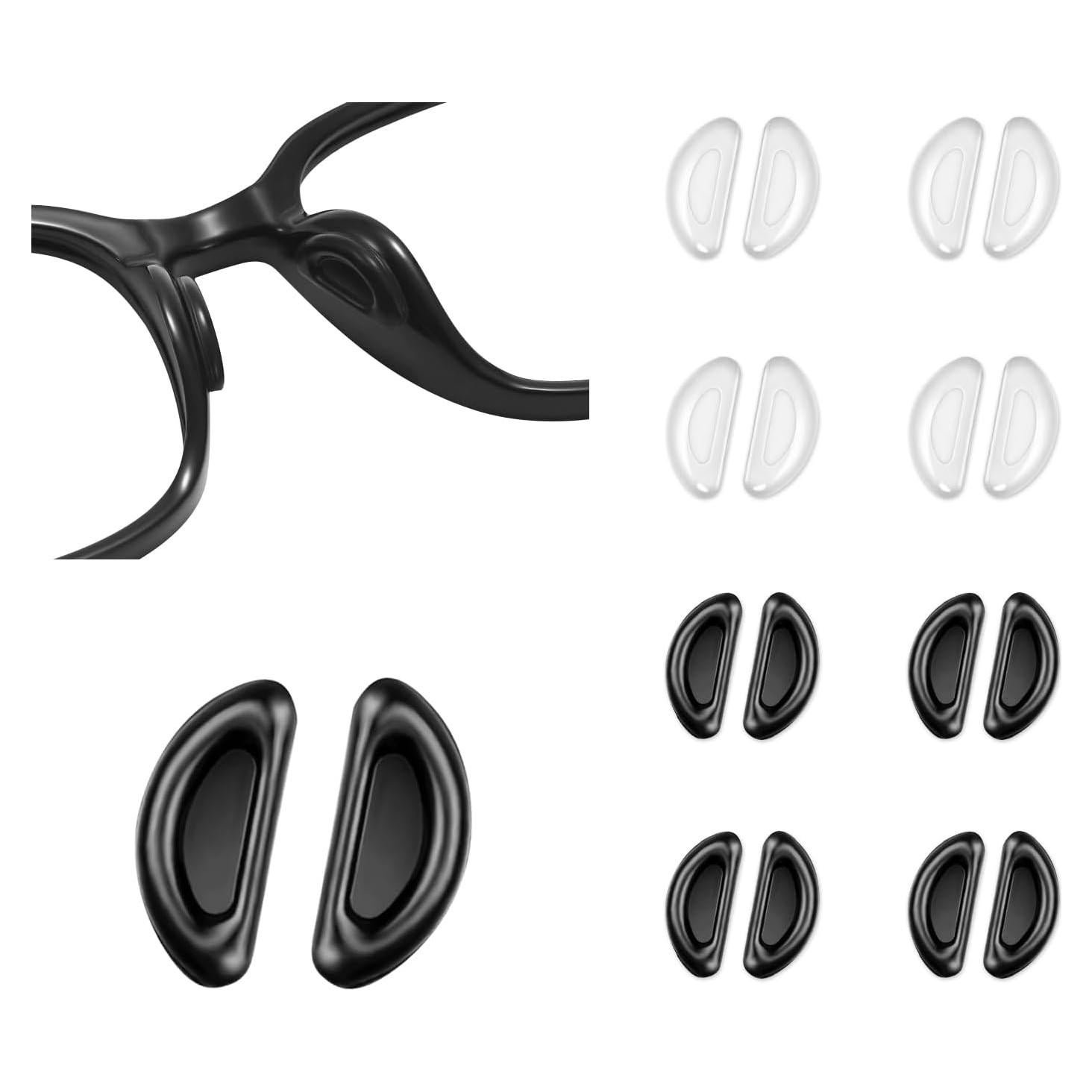 Almohadillas Adhesivas para Gafas SooGree 8 Pares Silicona