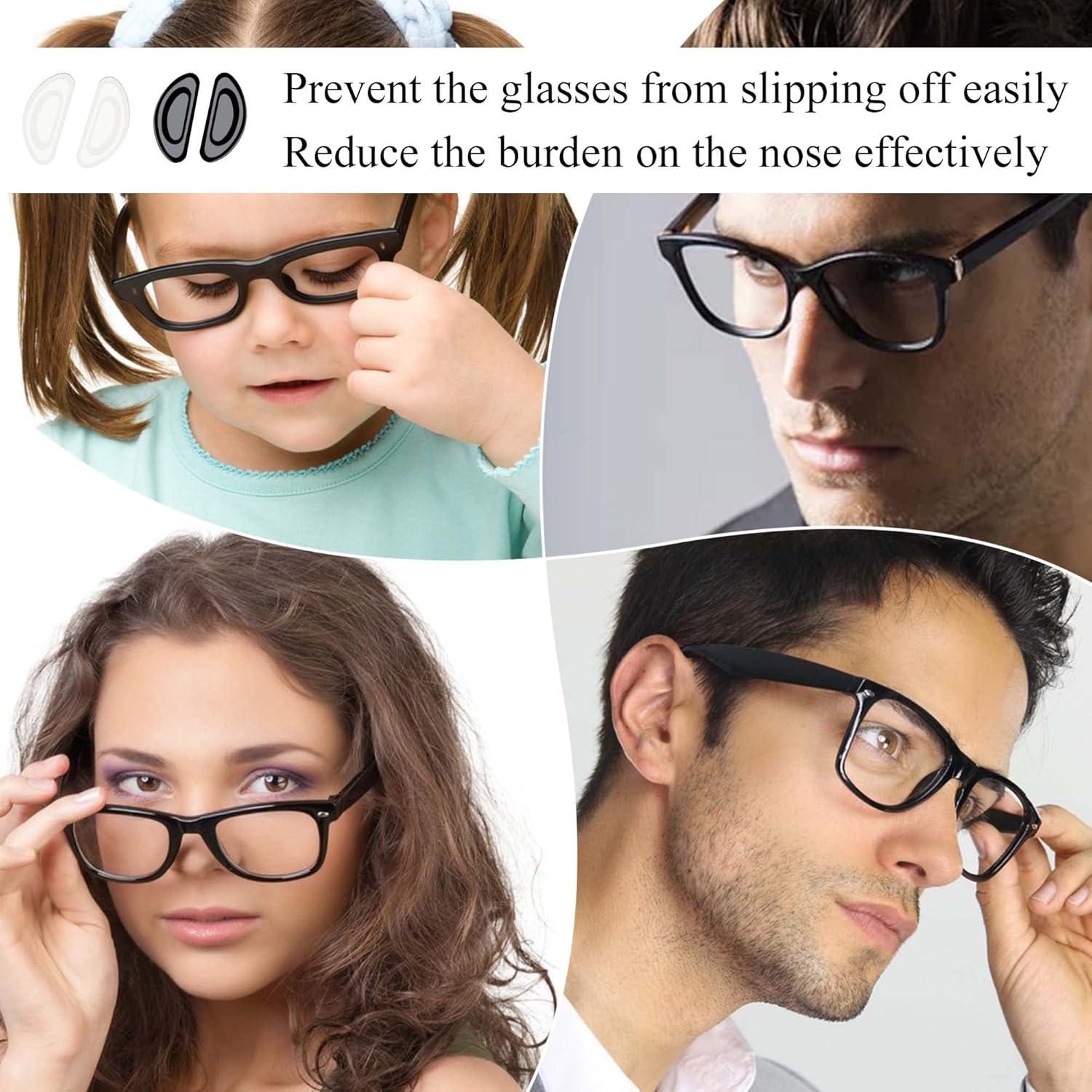 Almohadillas Adhesivas para Gafas SooGree 8 Pares Silicona