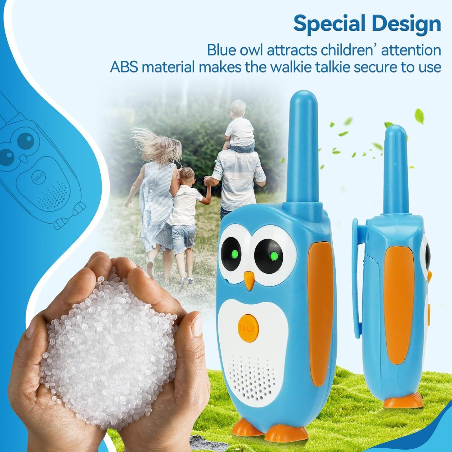 Walkie Talkies Retevis RT30 para Niños, Diseño de Búho
