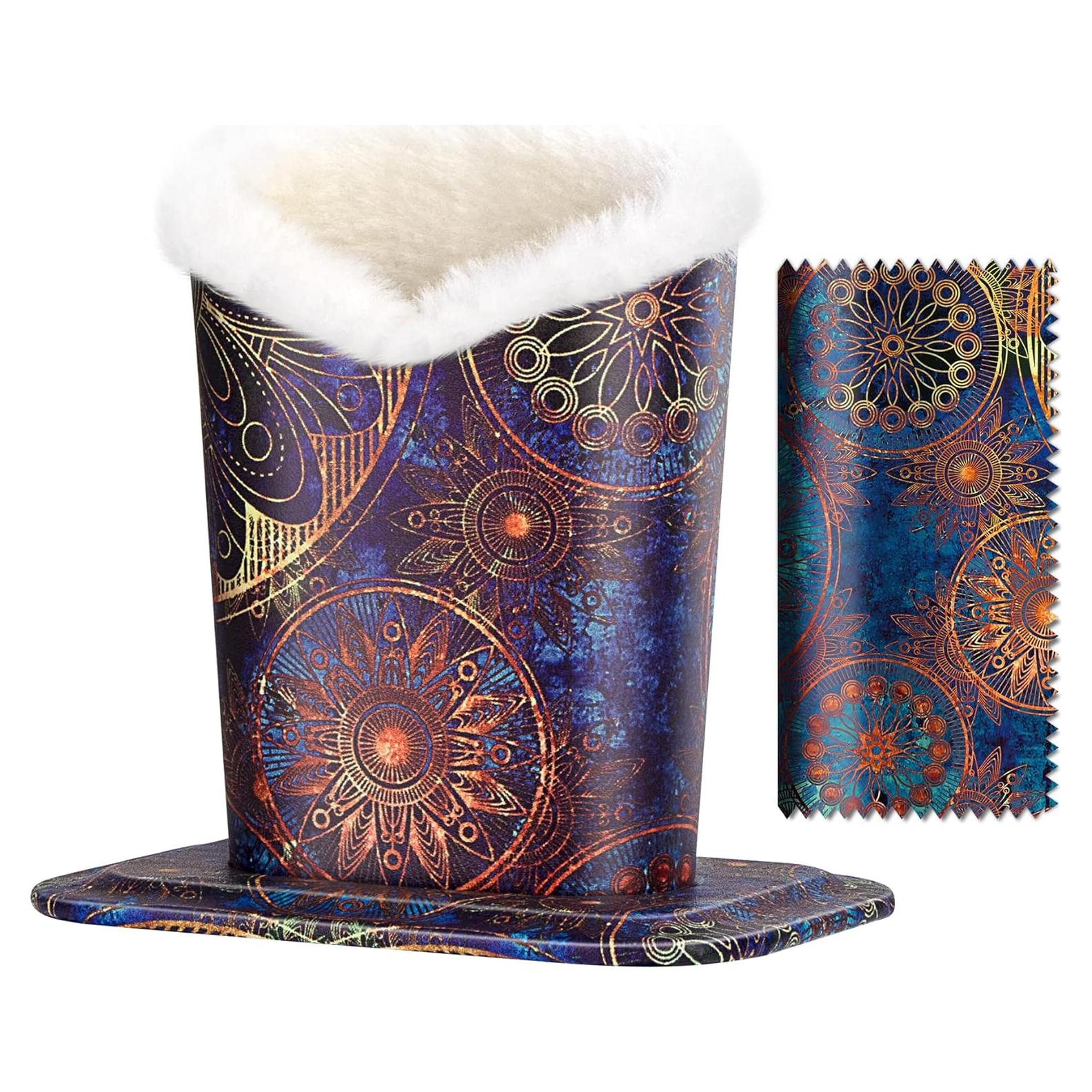 Soporte de Gafas PG6 de Peluche Suave Color Azul