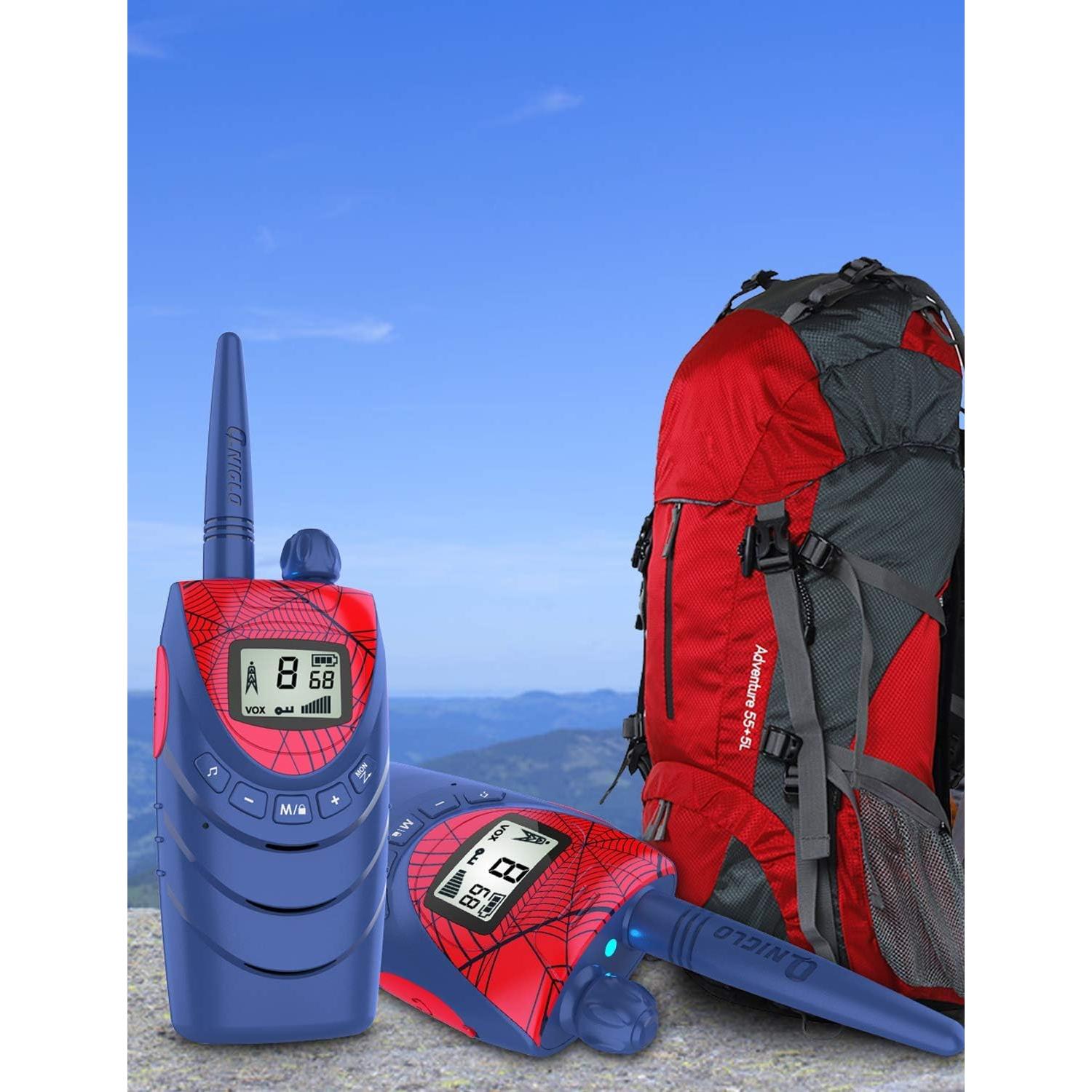 Walkie Talkies Recargables QNIGLO 2 Paquete 22 Canales