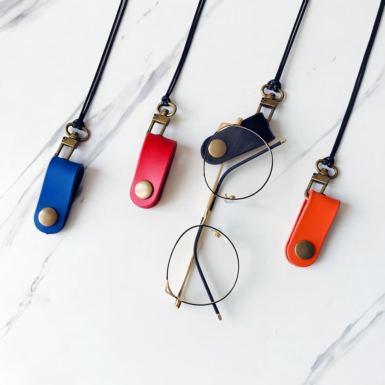 Soporte de Gafas de Cuero de Vaca Boelley - Ajustable