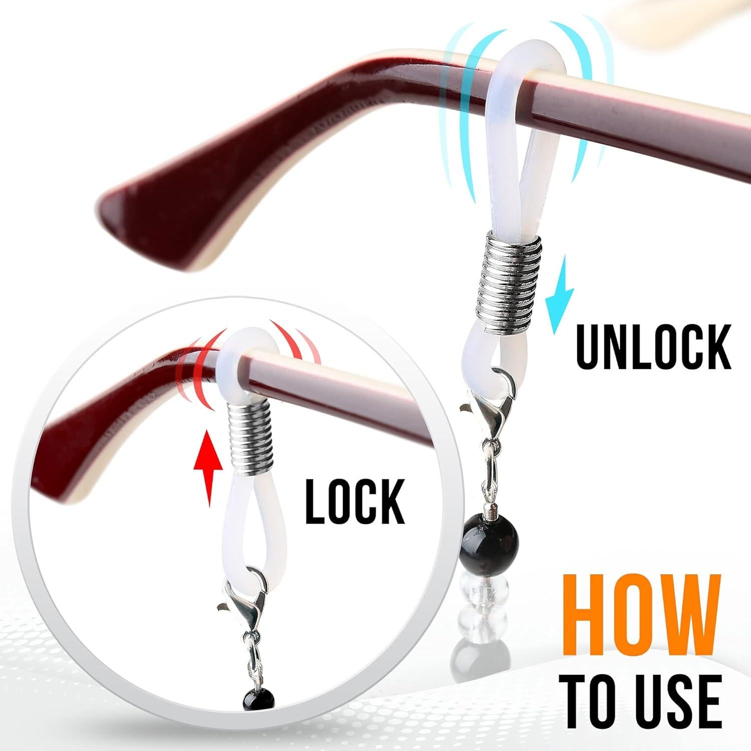 Soporte de Gafas SeGuny - Cadena de Perlas para Mujeres