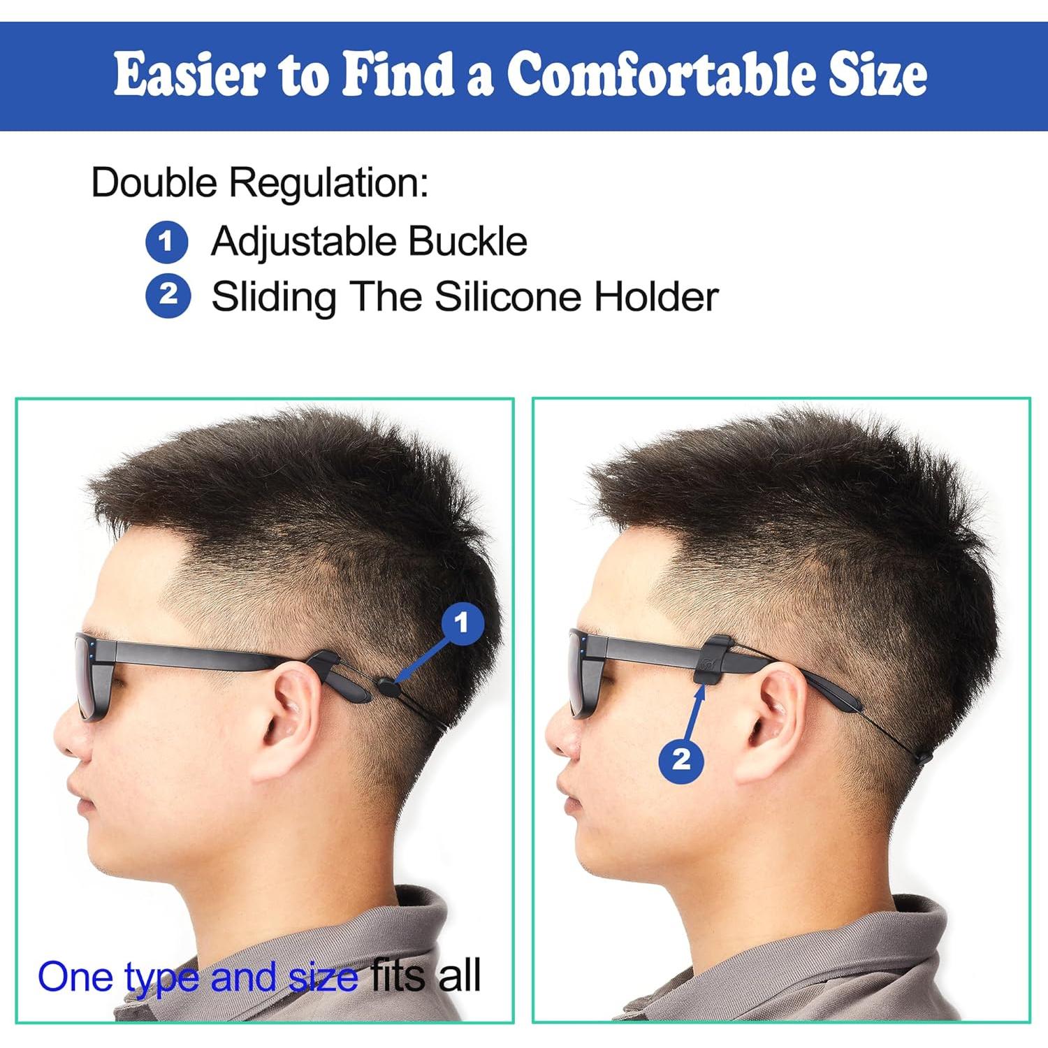 Correa Ajustable para Gafas Omnful - Negro 1 pieza