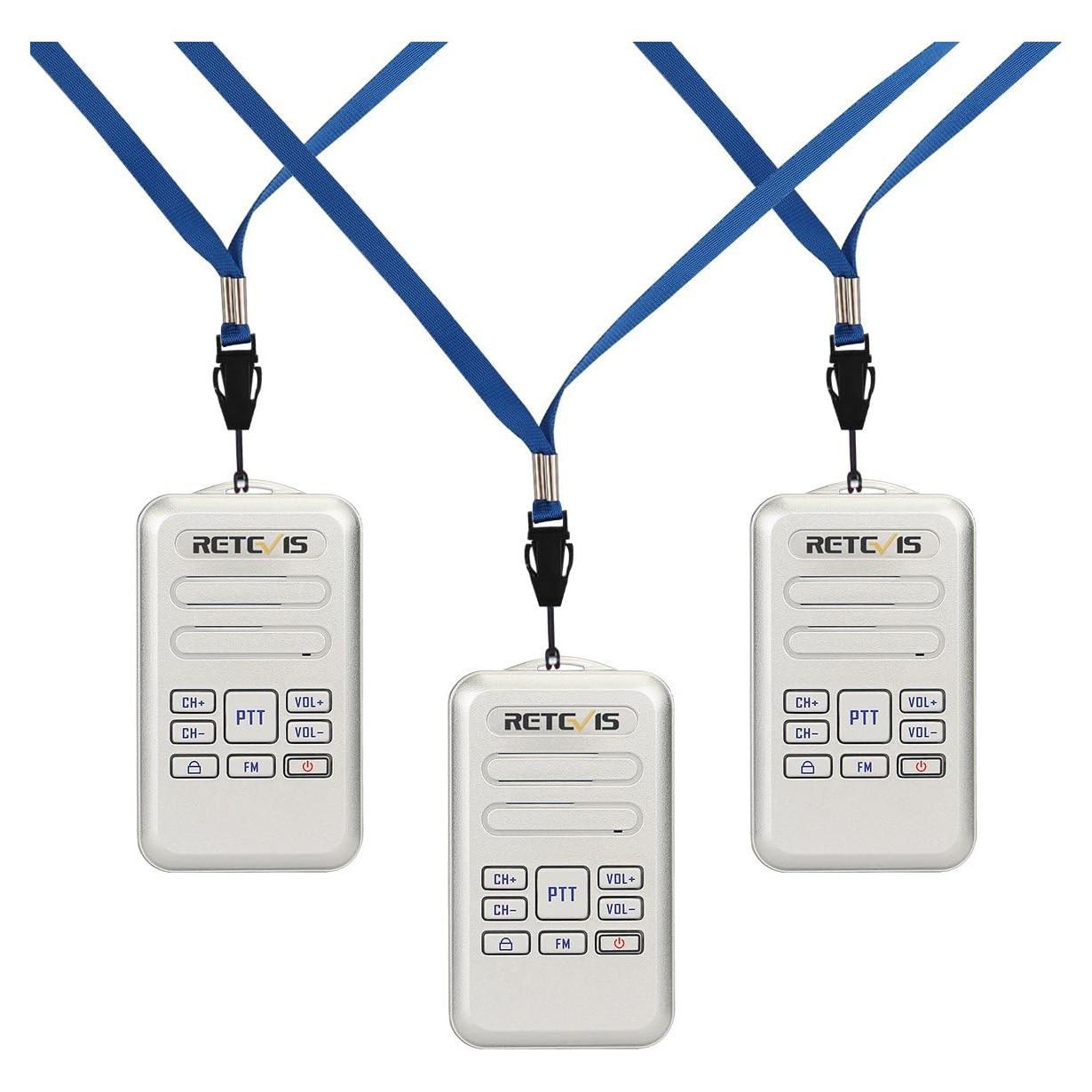 Walkie Talkies Retevis RT20 Compactos para Adultos - 2 Vías, Sonido Alto, 3 Paquete