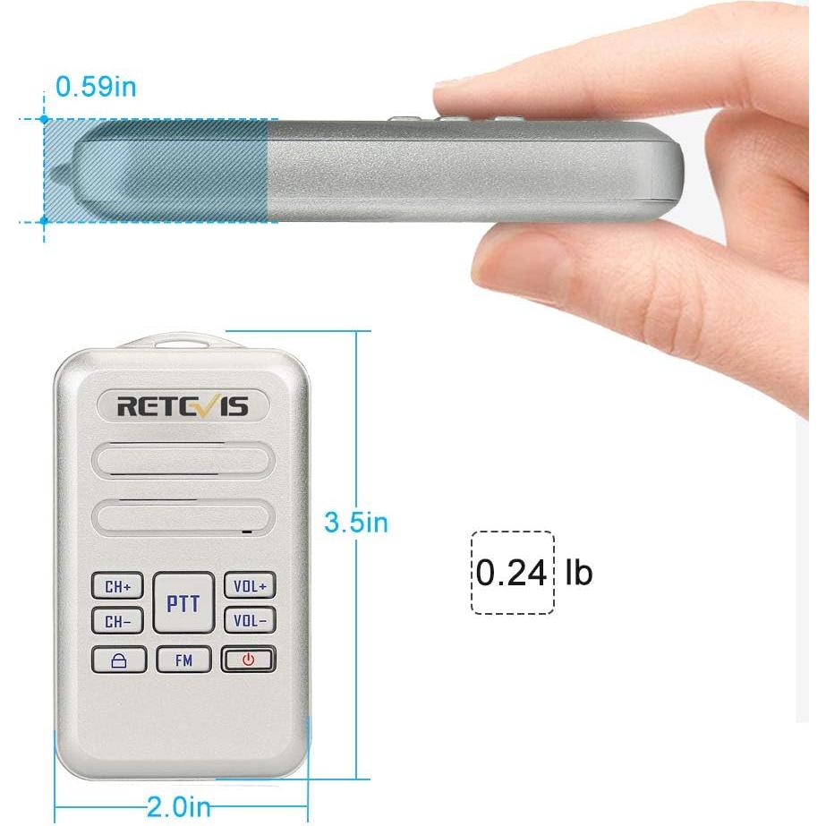 Walkie Talkies Retevis RT20 Compactos para Adultos - 2 Vías, Sonido Alto, 3 Paquete