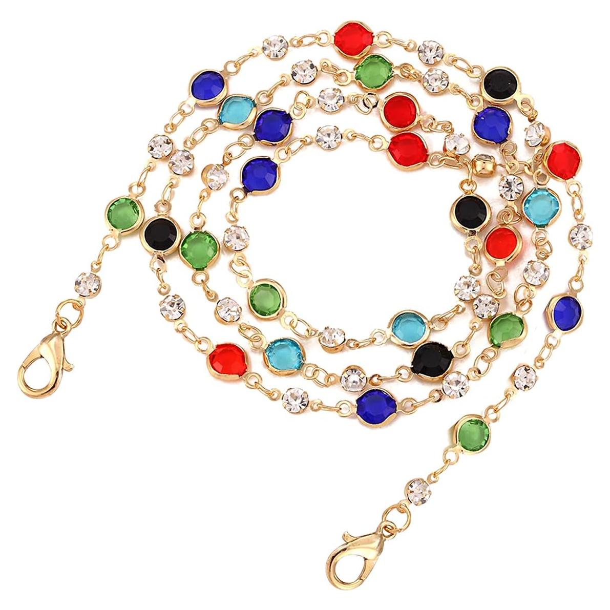 Cadena para Gafas de Sol Acrílica 70 cm Colorida Elegante