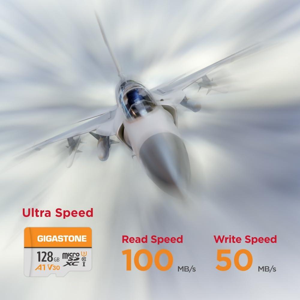 Tarjeta Micro SD 128GB Gigastone A1 V30 4K UHS-I Clase 10