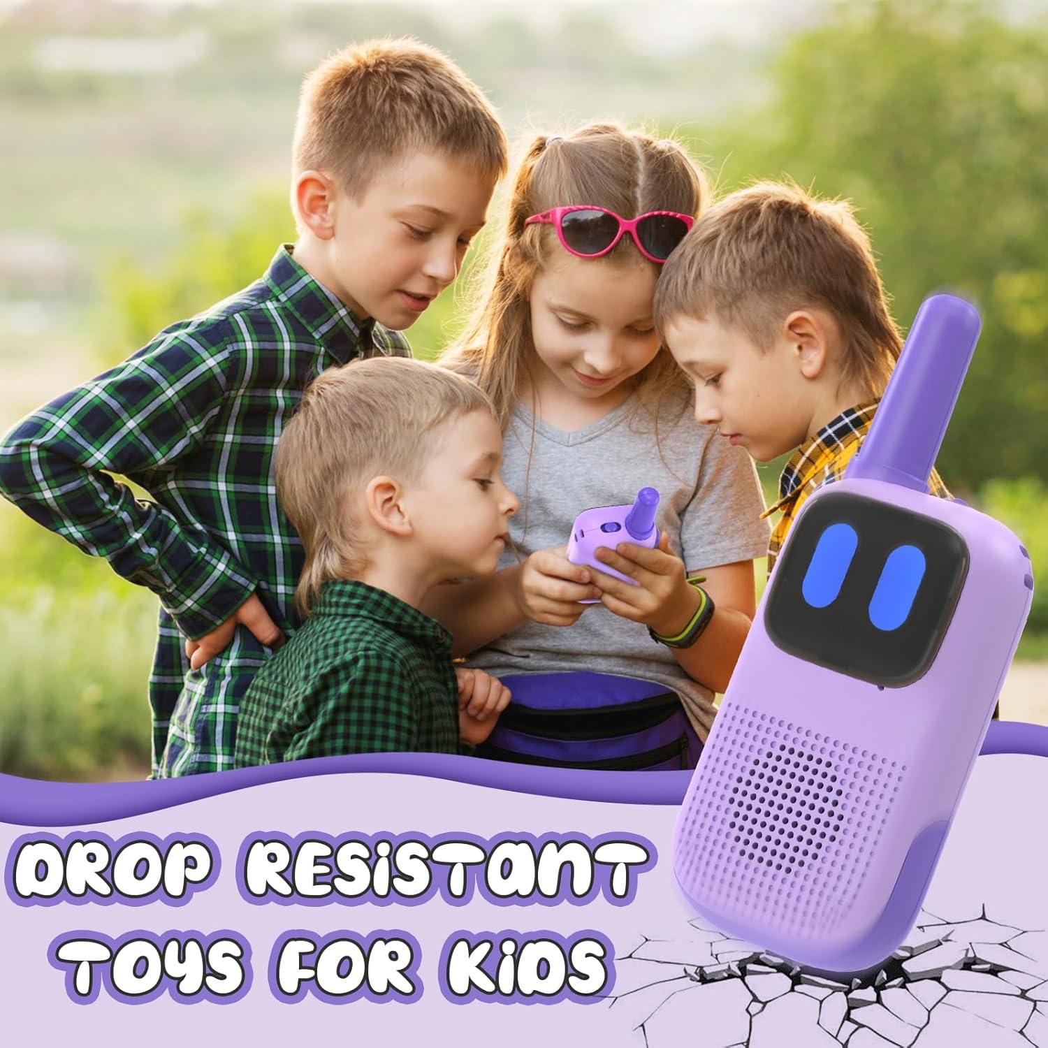 Walkie Talkies Holiky para Niños 2 Paquetes 1000FT