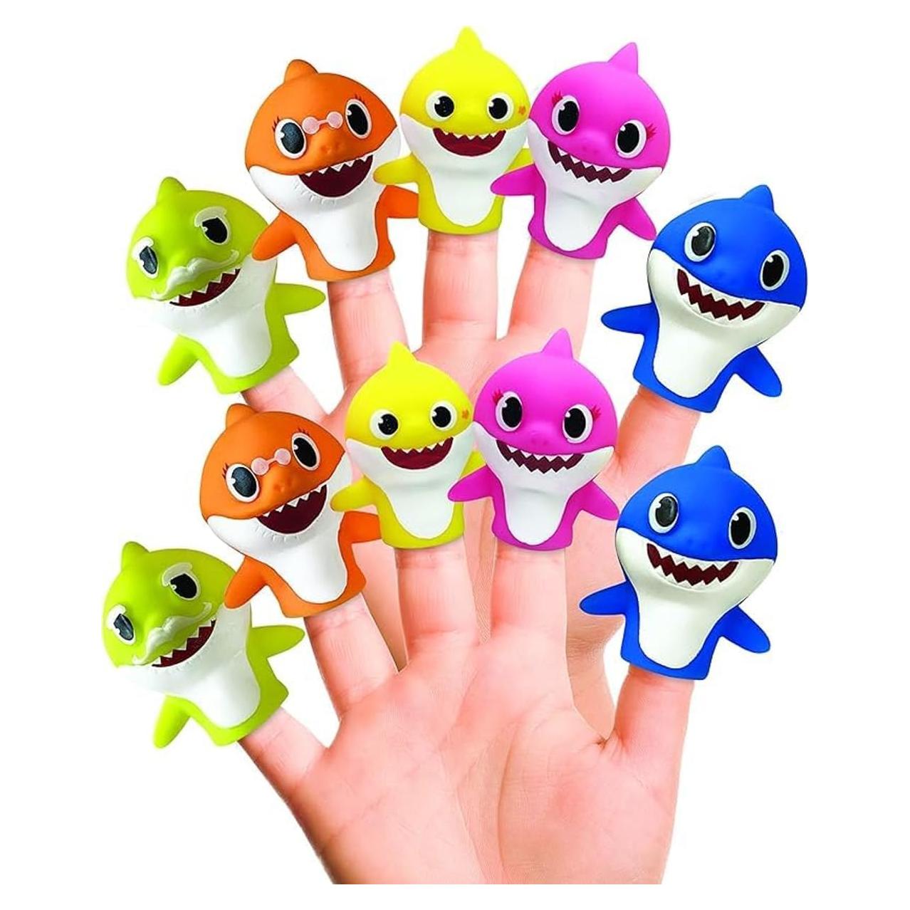 Marionetas de Dedo Baby Shark 10 Piezas para Baño y Juegos
