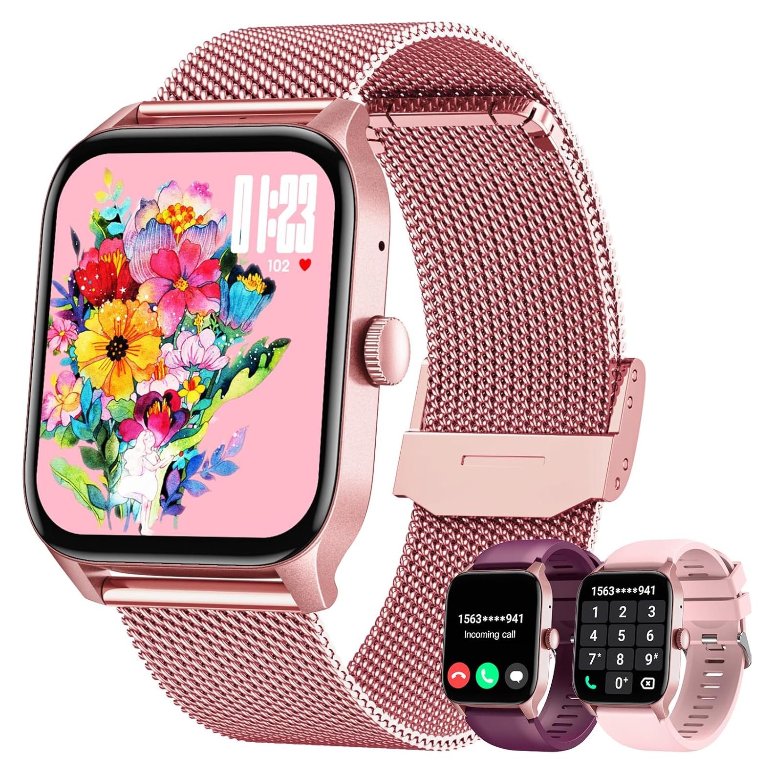 Reloj Inteligente Doomixs Rosa 1.83" Táctil Fitness