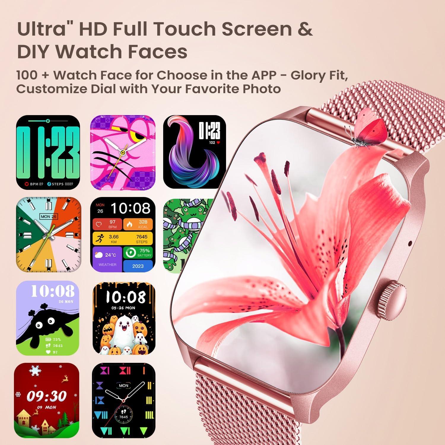 Reloj Inteligente Doomixs Rosa 1.83" Táctil Fitness